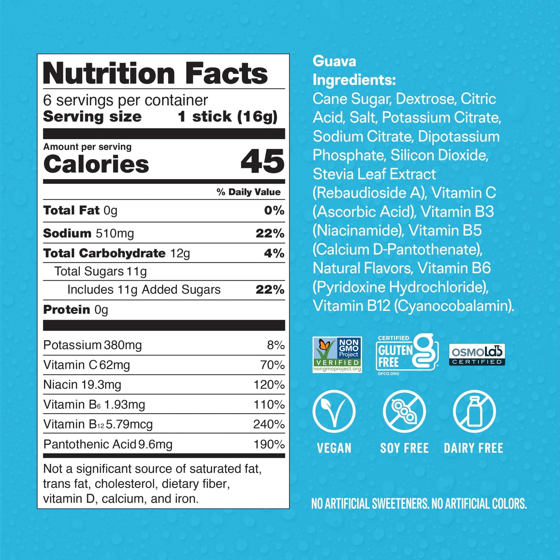 Liquid I.V.® Hydration Multiplier - Guava | Electrolyte Powder Drink Mix | 1 Pack (16 Servings) Liquid I.V. uk supplements