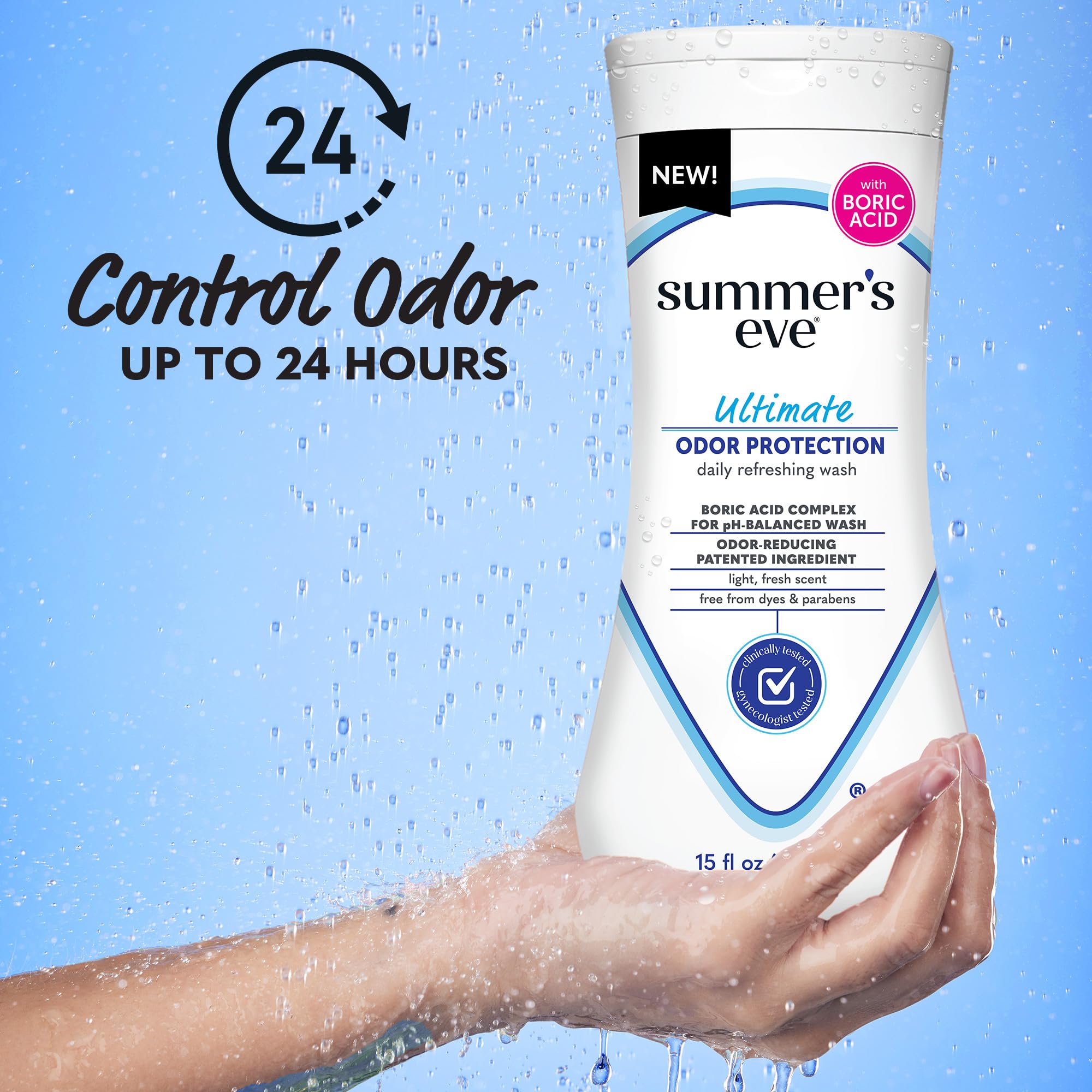 Summer's Eve, Ultimate Odor Control, Feminine Body Wash with Boric Acid, Removes Odor Summer's Eve uk supplements
