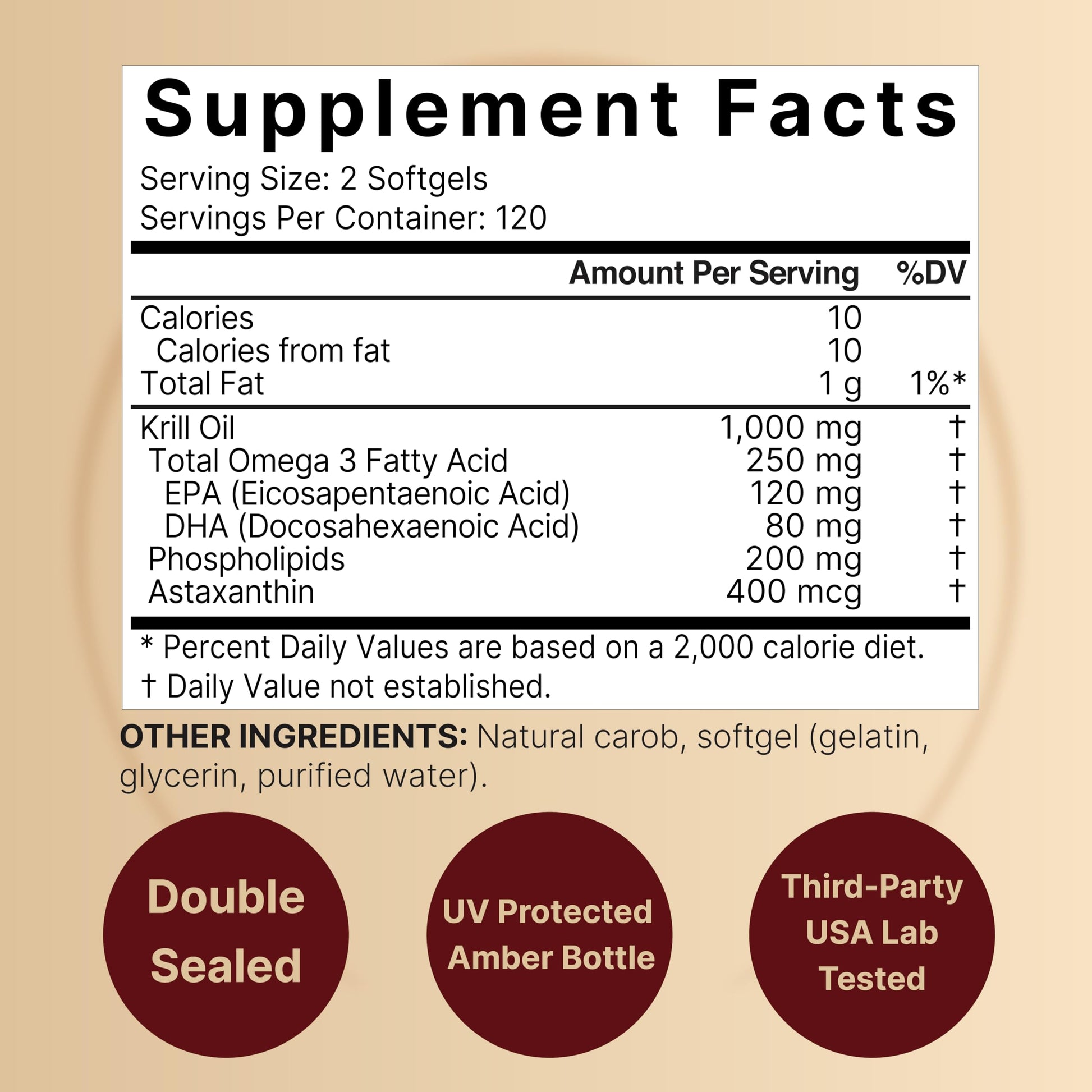 NatureBell Antarctic Krill Oil 1000mg Supplement, 240 Softgels, Natural Source of Omega-3 NatureBell uk supplements