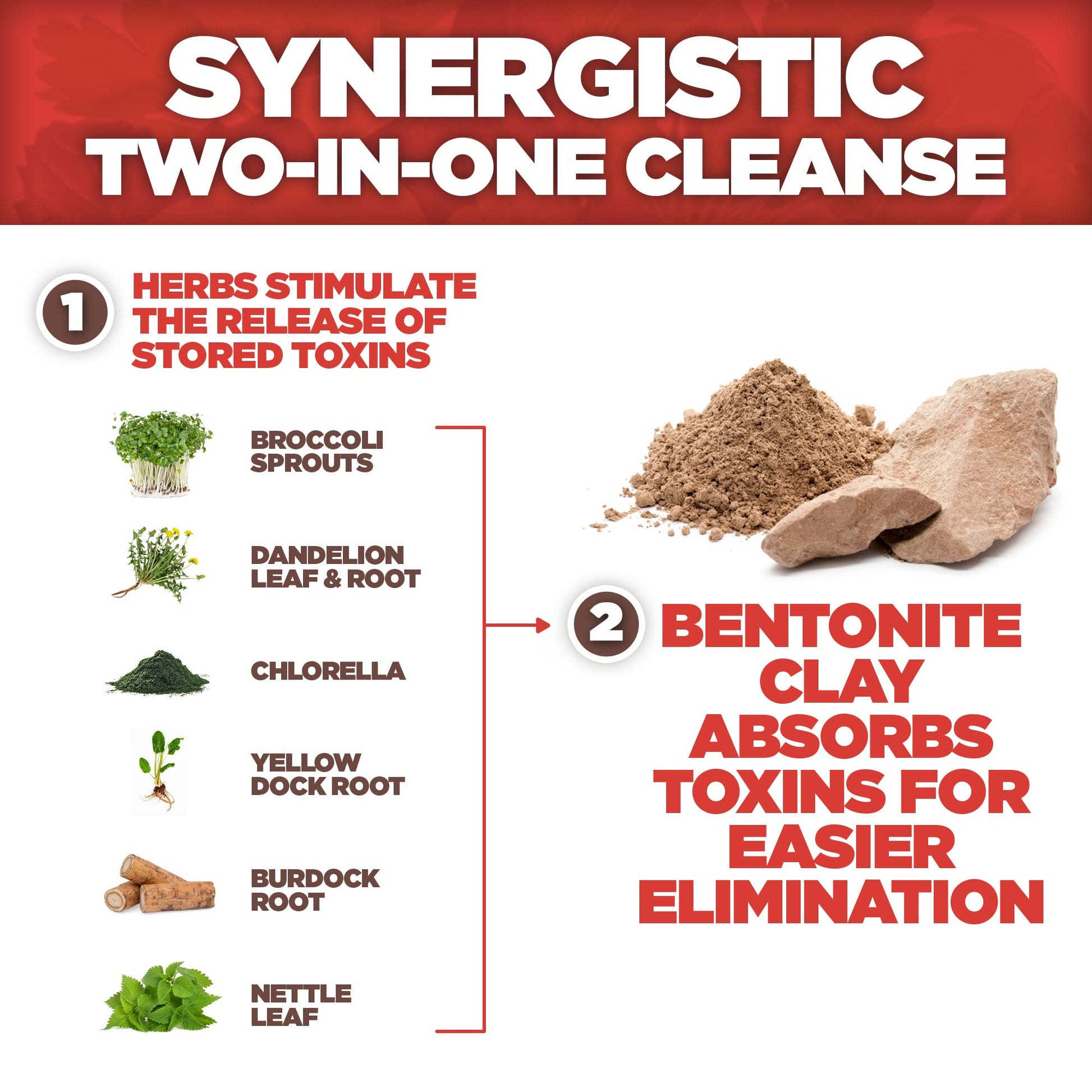 Yerba Prima Bentonite Clay Plus Herbal Detox - 60 Veggie Capsules - Natural Cleansing Supplement Yerba Prima uk supplements