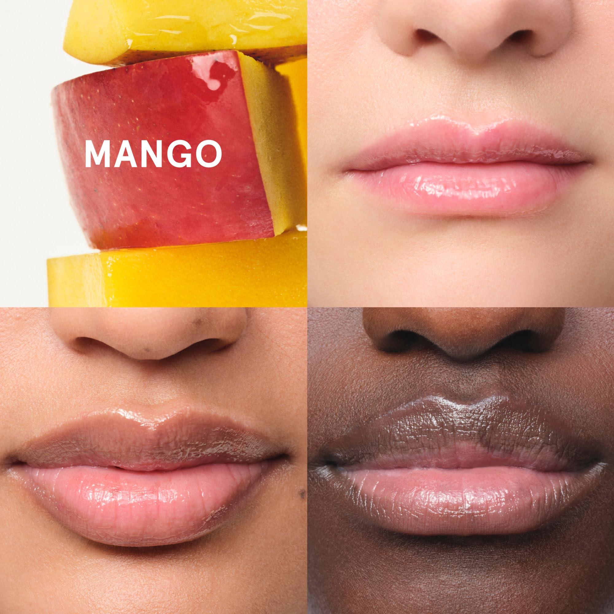 Glossier Balm Dotcom Hydrating Tinted Lip Balm - Universal Salve, Up to 12Hr Moisture for Dry Lips, Cuticles & Skin - Lanolin, Beeswax & Castor Oil - Mango, Tropical Peach Tint, 15ml Glossier uk supplements