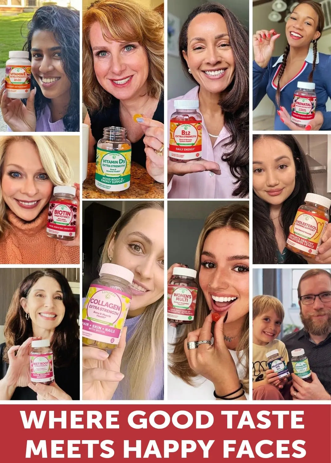 Lunakai USA Made Womens Multivitamin Gummies - Delicious Daily Dose with 16 Multi Vitamins for Women Lunakai uk supplements