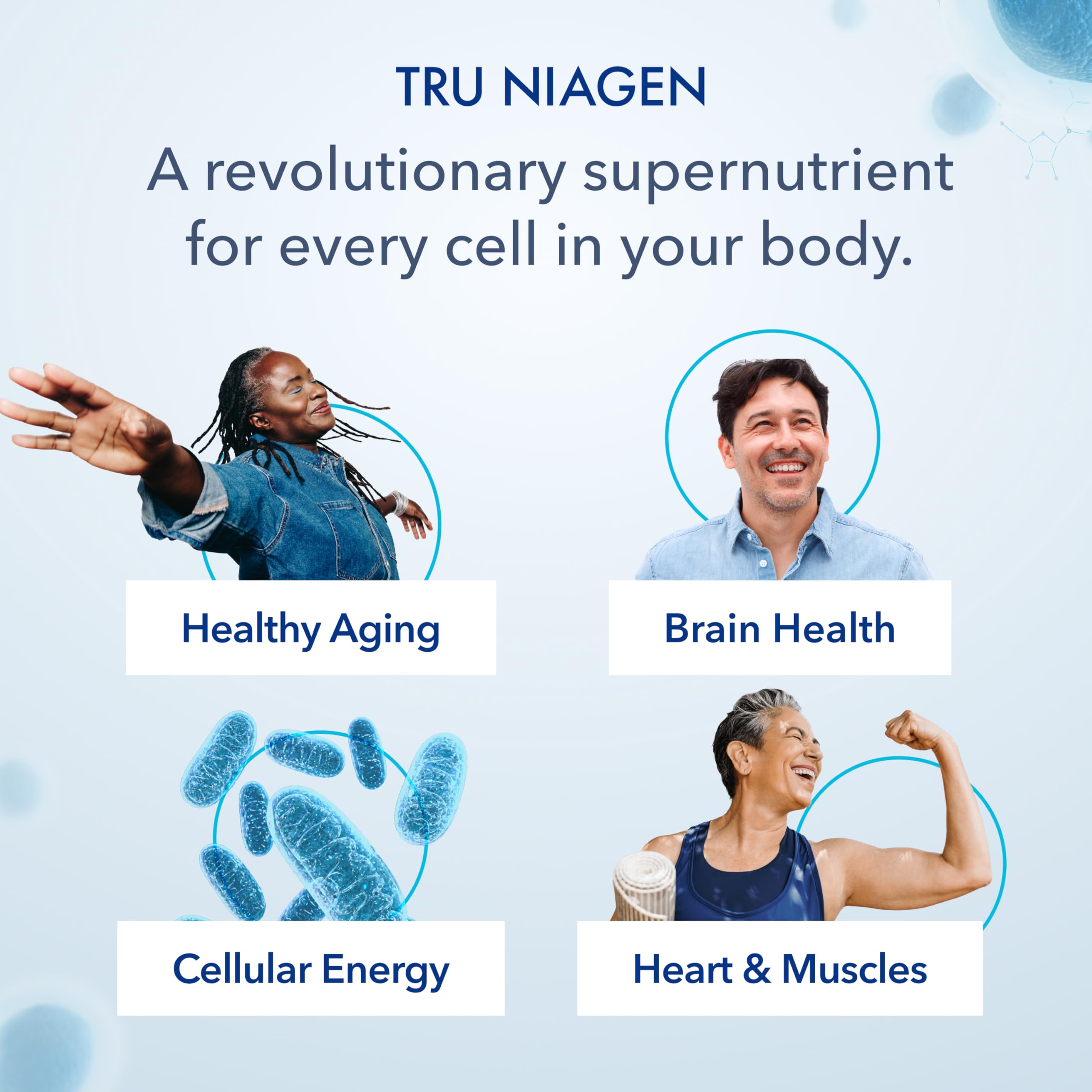 TRU NIAGEN BEAUTY NAD+ for Hair, Skin & Nails | Contains Niagen®, Astaxanthin, Hyaluronic Acid, Biotin | Supports Skin Elasticity & Moisture Retention | Daily Supplements for Men & Women | 30 Servings TRU NIAGEN uk supplements