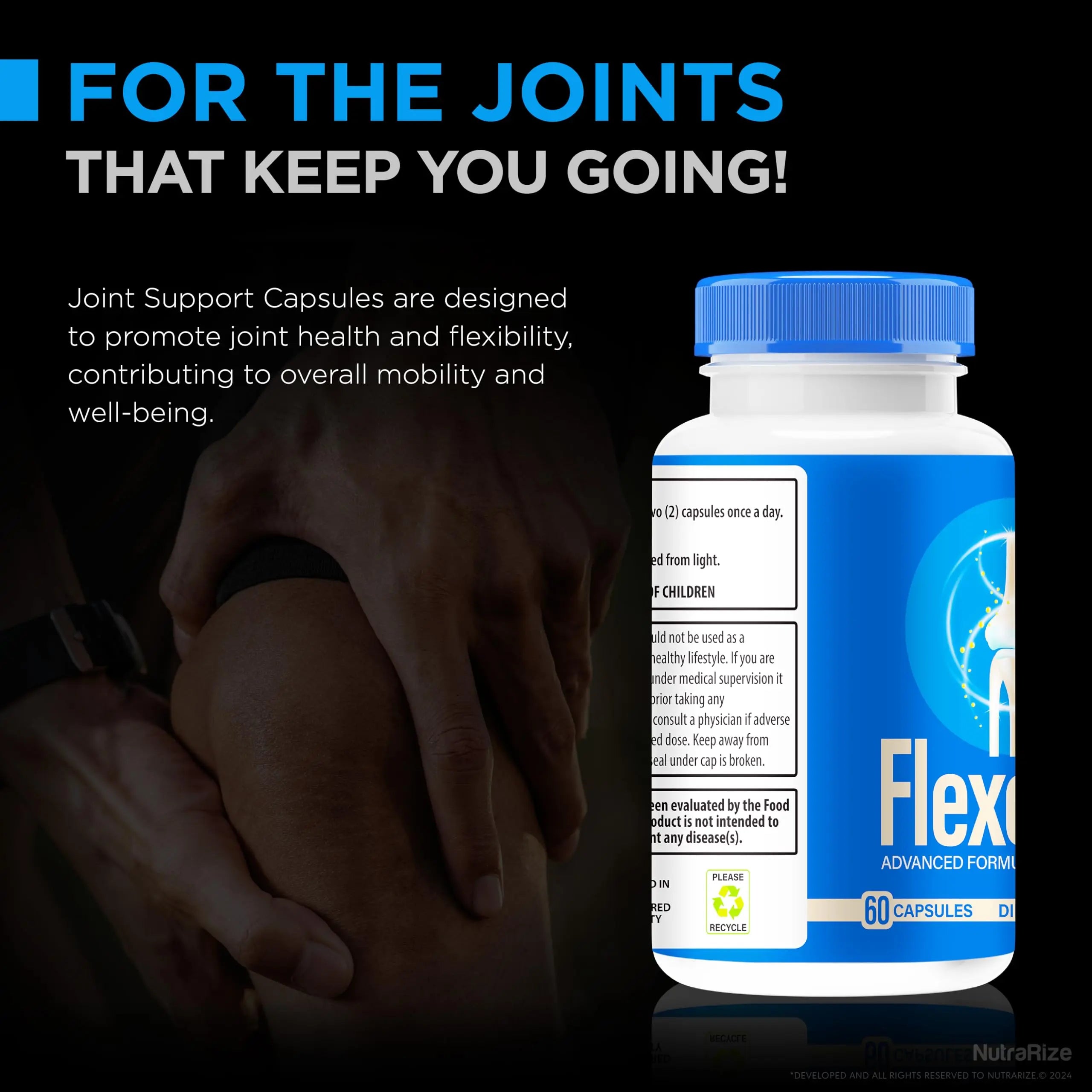 NutraRize (2 Pack) Flexopril Ultra Capsules, Official Flexopril for Joint Support, All-Natural Formula to Fortify Bones and Bolster Flexibility, Premium FlexoprilUltra Pills Review (120 Capsules) NutraRize uk supplements