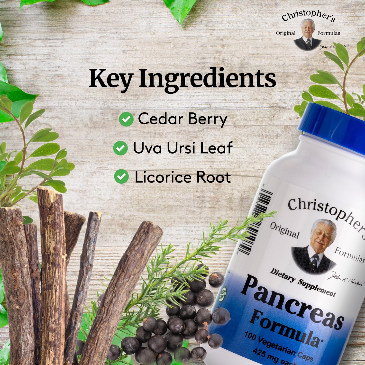 Christopher's Original Formulas Pancreas Formula - Pancreas Cleanse Detox & Repair - Probiotics for Digestive Health Christopher's Original Formulas uk supplements