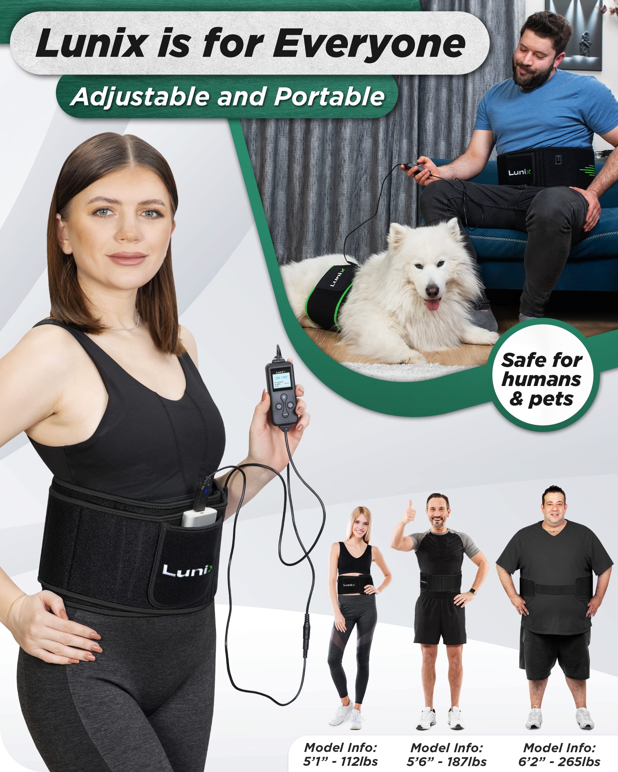 Lunix LX16 Red Light Therapy Belt, Near Infrared Light and Red Light Therapy to Improve Circulation Lunix uk supplements