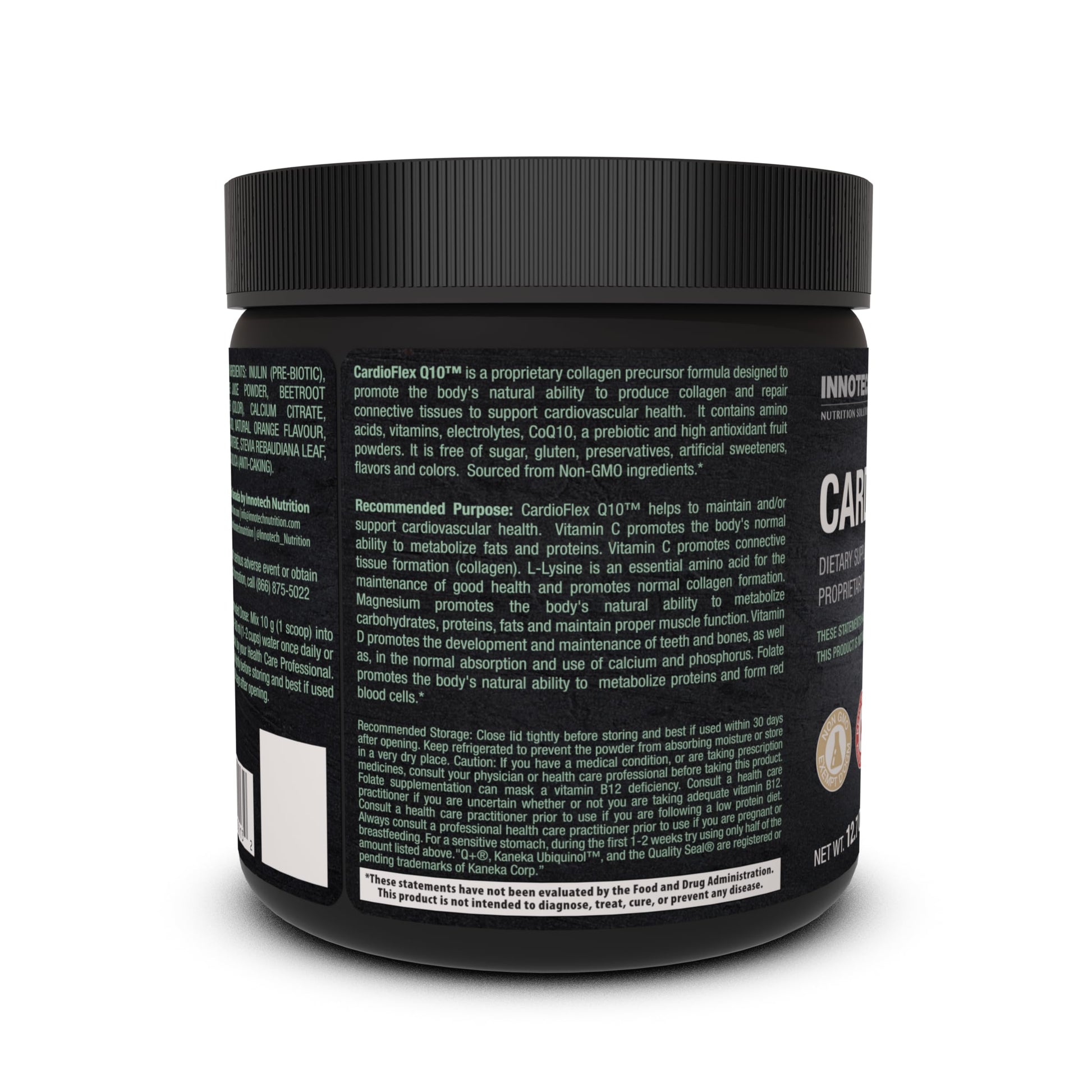 Innotech Nutrition CardioFlex Q10 Heart Health & Energy Support CoQ10 Amino Acids & Electrolytes Orange 360g Innotech Nutrition Solutions uk supplements