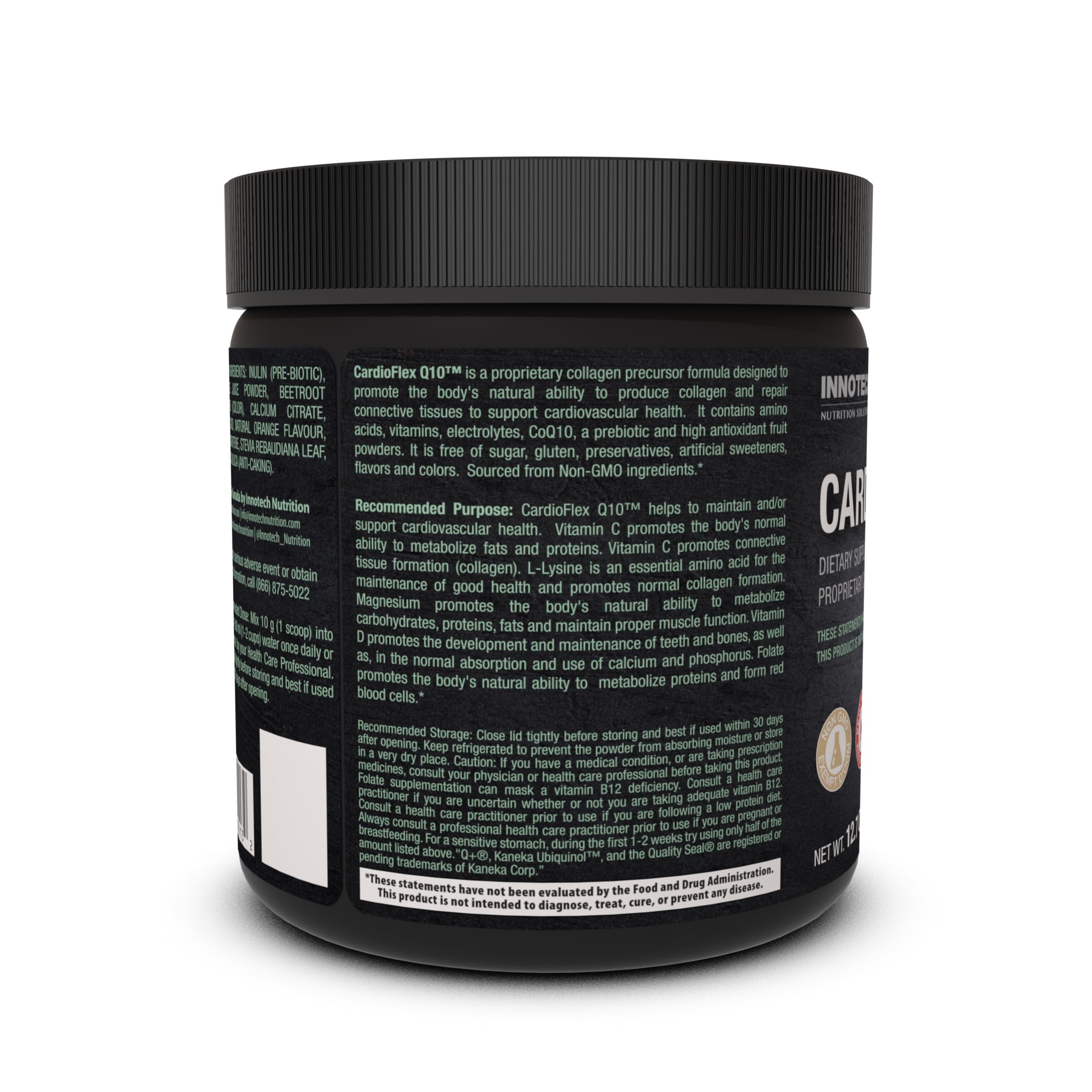 Innotech Nutrition CardioFlex Q10 Heart Health & Energy Support CoQ10 Amino Acids & Electrolytes Orange 360g Innotech Nutrition Solutions uk supplements