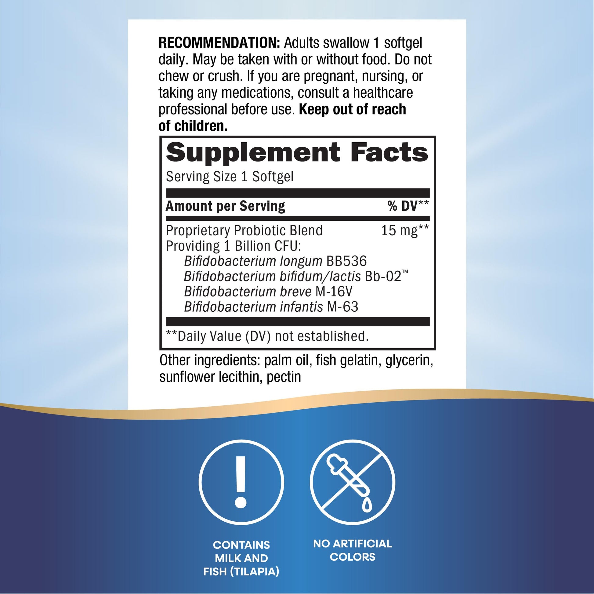 Nature's Way Pearls Adult 50+ Probiotic, Probiotics for Digestive Health* Supports Regularity, Immune & Colon Health*, 1 Billion Cultures, No Refrigeration Needed, 30 Softgels Nature's Way uk supplements