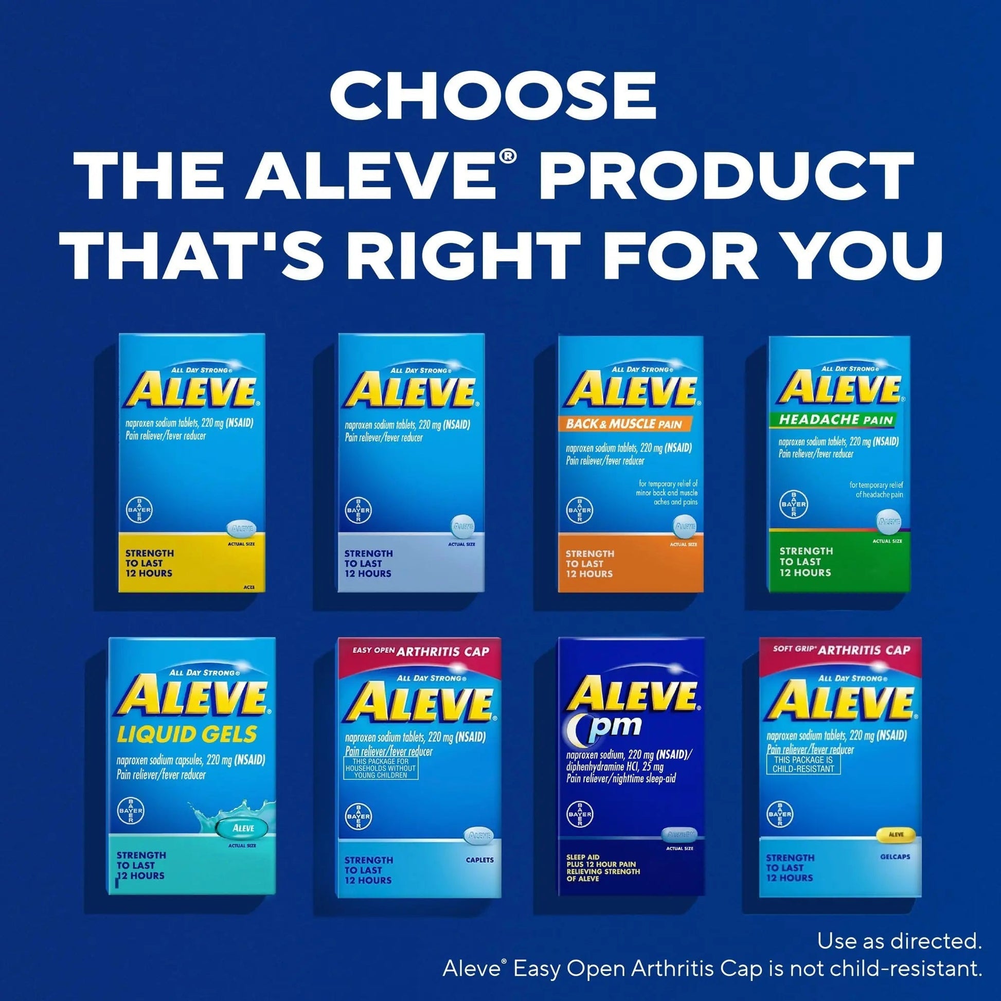 Aleve PM Sleep Aid Plus Pain Reliever Caplets, Naproxen Sodium & Diphenhydramine HCl, Nighttime, 120 Count Aleve uk supplements