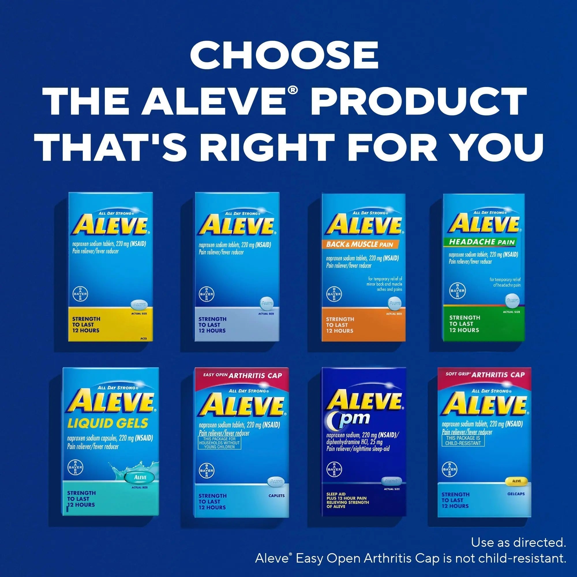 Aleve PM Sleep Aid Plus Pain Reliever Caplets, Naproxen Sodium & Diphenhydramine HCl, Nighttime, 120 Count Aleve uk supplements