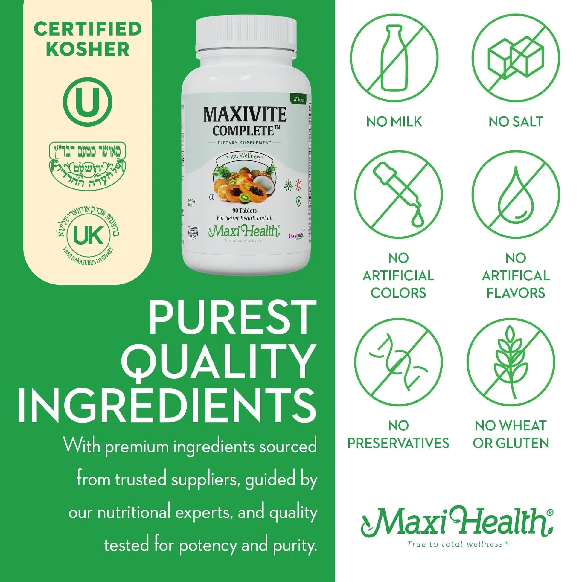 Maxi Health Complete Once Daily Vitamins for Men & Women - Multivitamin for Women & Men Maxi Health uk supplements