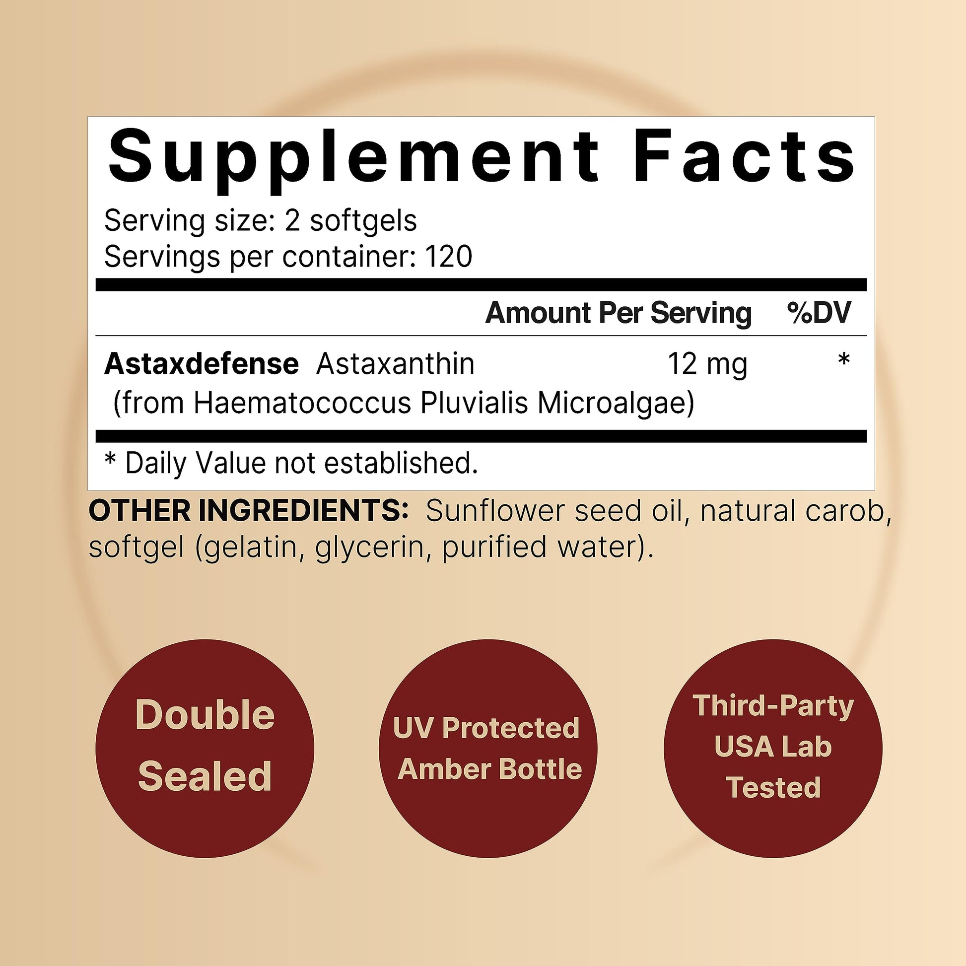 NatureBell Astaxanthin 12mg, 240 Softgels, Made with Astax, Max Strength NatureBell uk supplements