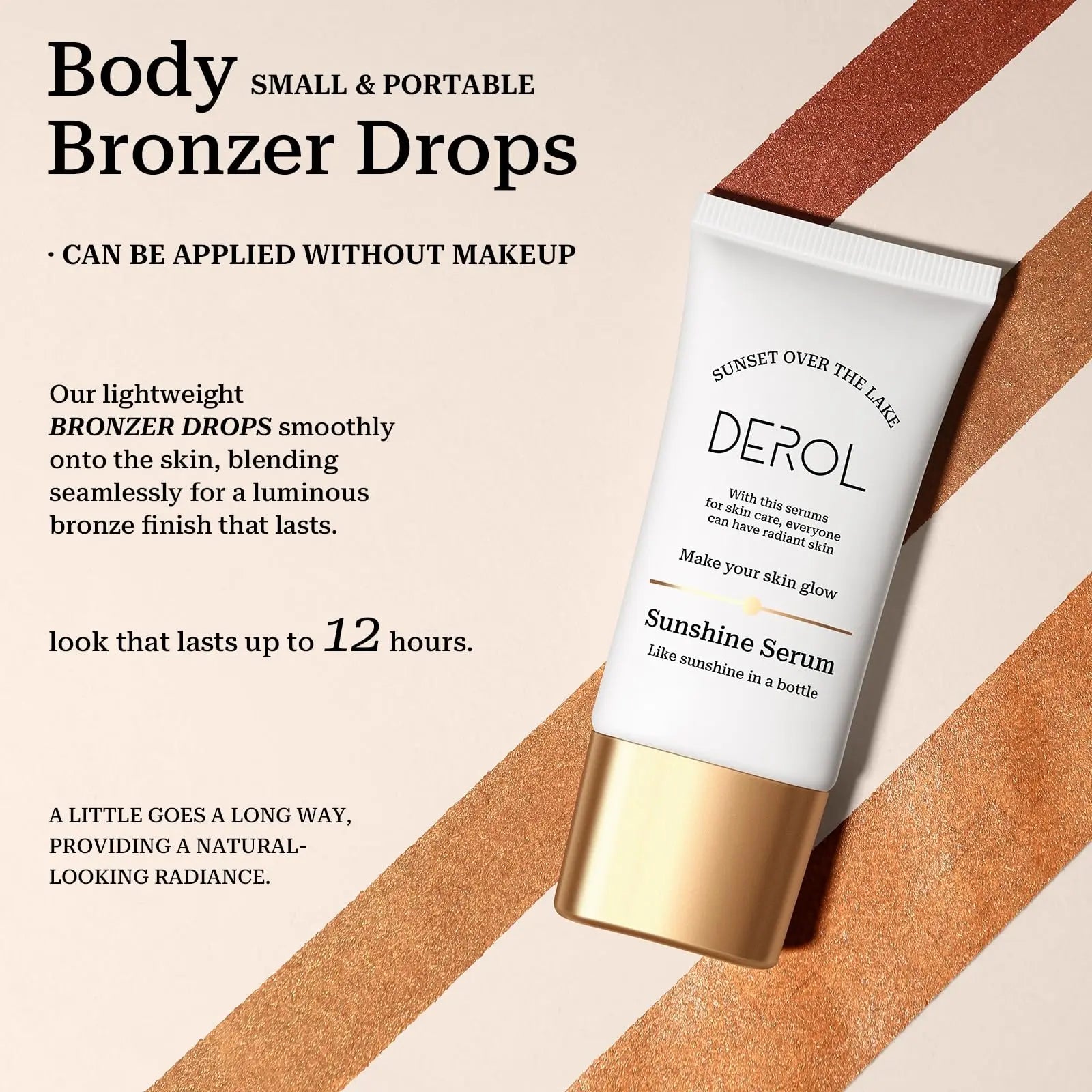 SWETIYOU Bronzing Drops, Lightweight and Non-greasy Liquid Bronzer for Face & Body, Instant Sunshine Glow Serum for Flawless Skin & Radiant Finish (RUST RED) SWETIYOU uk supplements