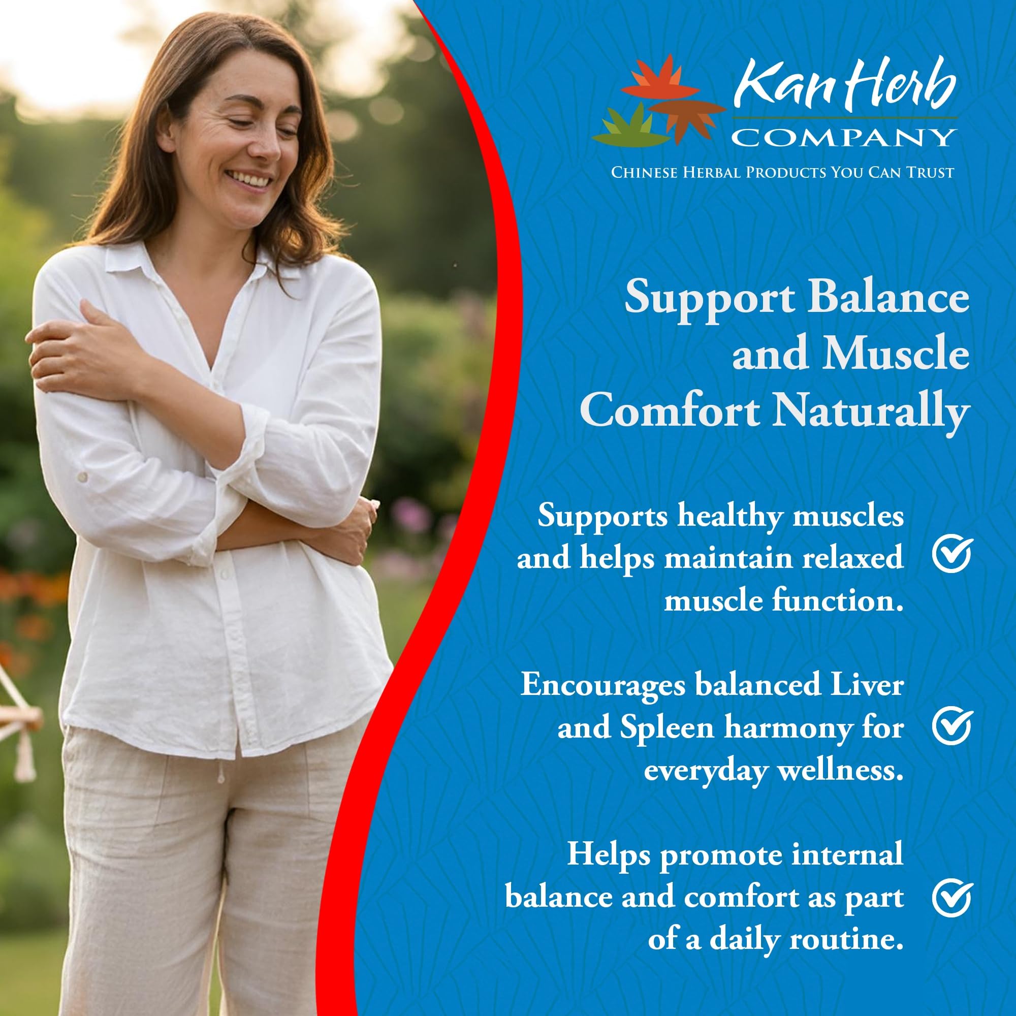 Kan Herbs Company Peony & Licorice Formula Tablets – Traditional Chinese Herbal Blend with White Peony Root & Chinese Licorice to Support Liver Balance, Muscle Comfort & Digestive Harmony, 60 Tablets Kan Herb uk supplements