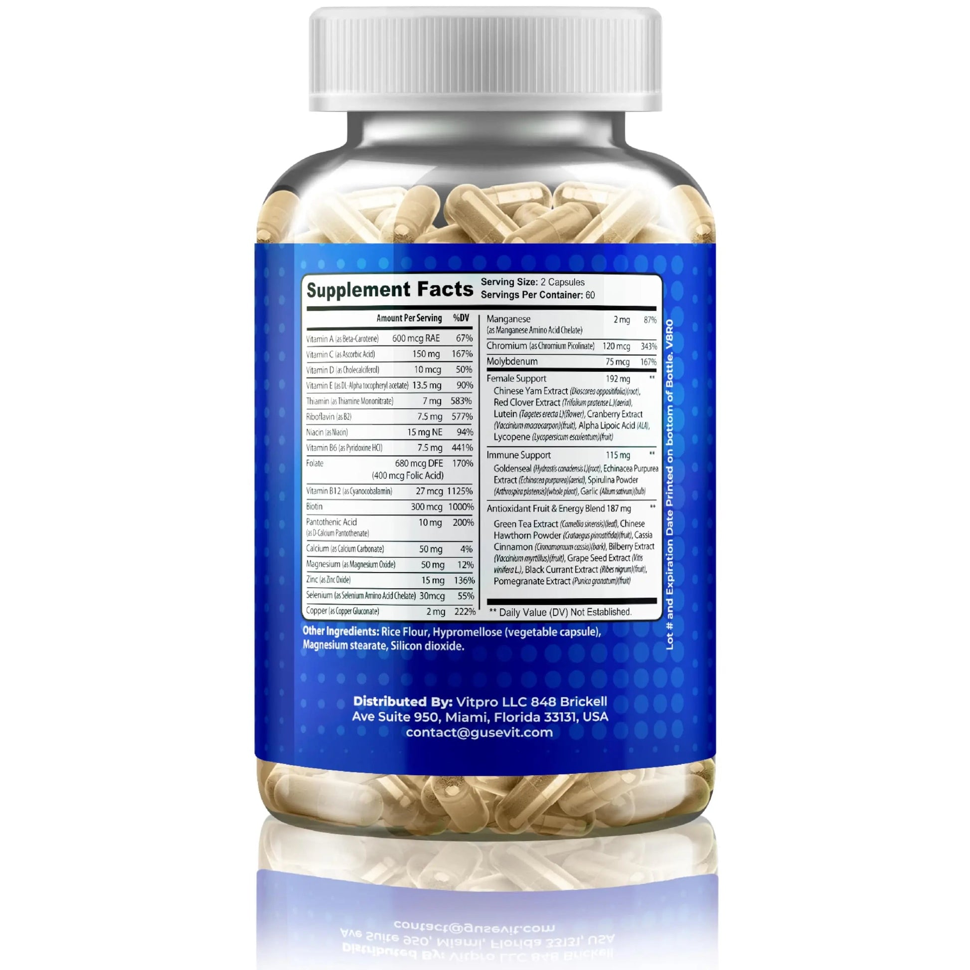 Gusevit 35-in-1 Men's Multivitamins for Immune Support, Stamina & Energy Boost | Men's Health Supplement with Vitamins & Antioxidants | Gusevit uk supplements