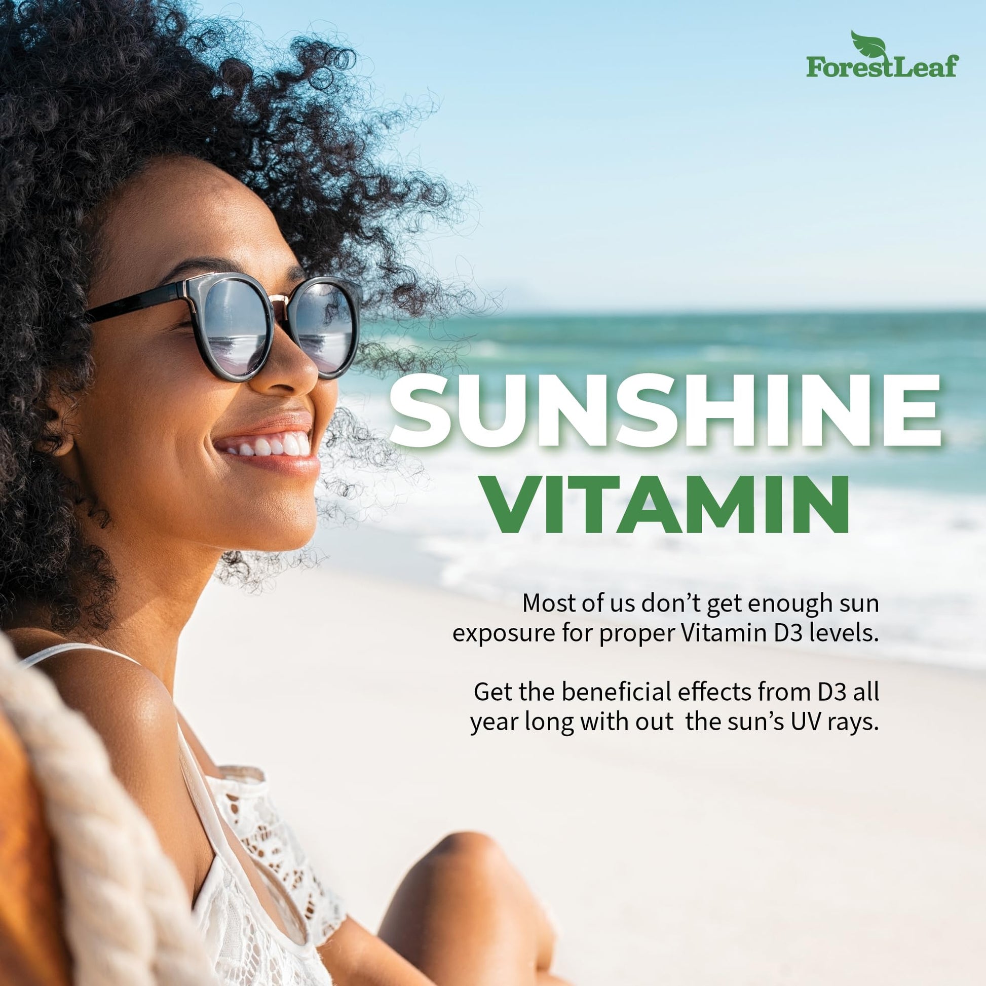 ForestLeaf - Vitamin D3 IU Weekly Supplement - Vitamin D Capsules ForestLeaf uk supplements