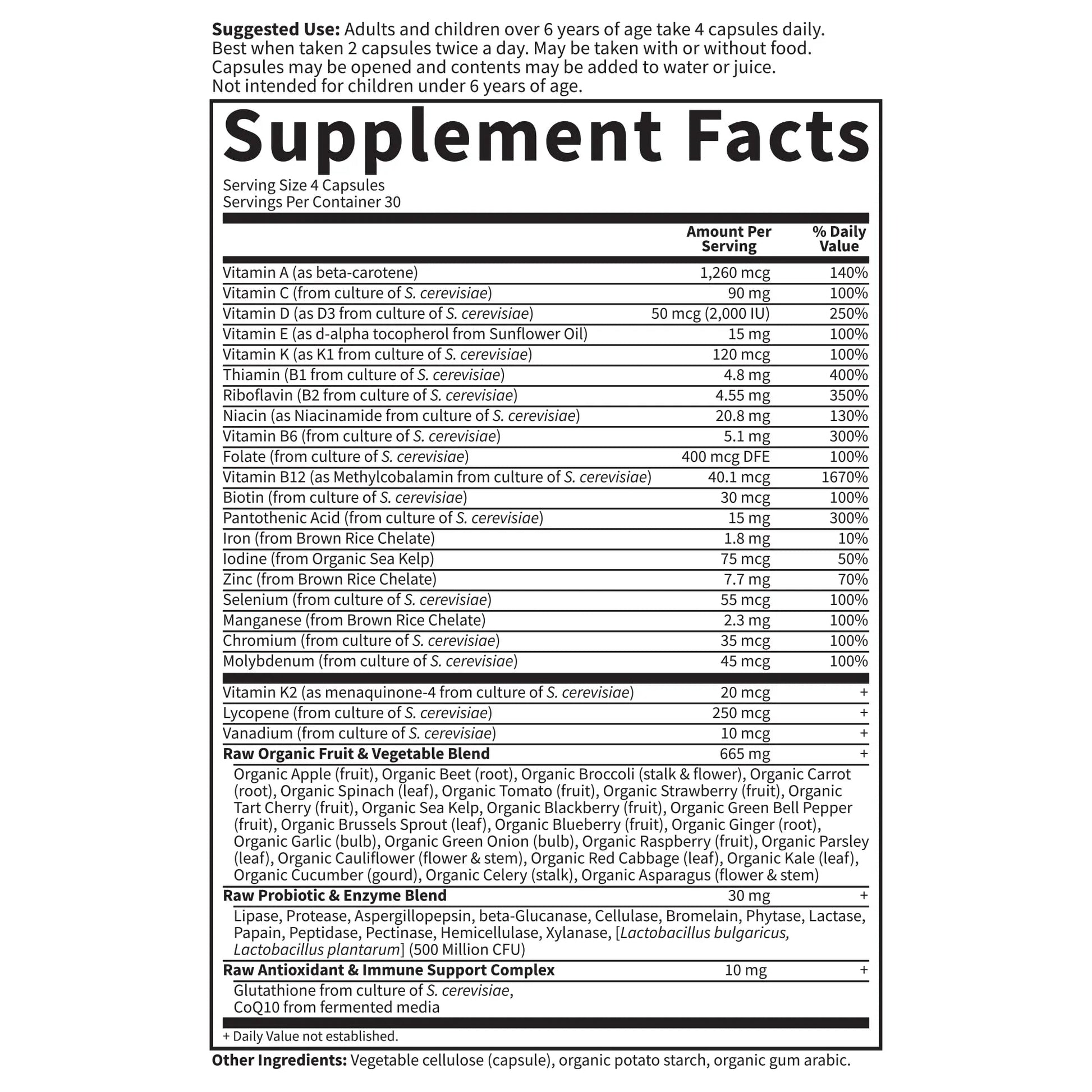Garden of Life Multivitamin for Women, Men & Kids Age 6 and up, Vitamin Code Family Multi - 120 Vegetarian Capsules, Whole Food Vitamins Garden of Life uk supplements