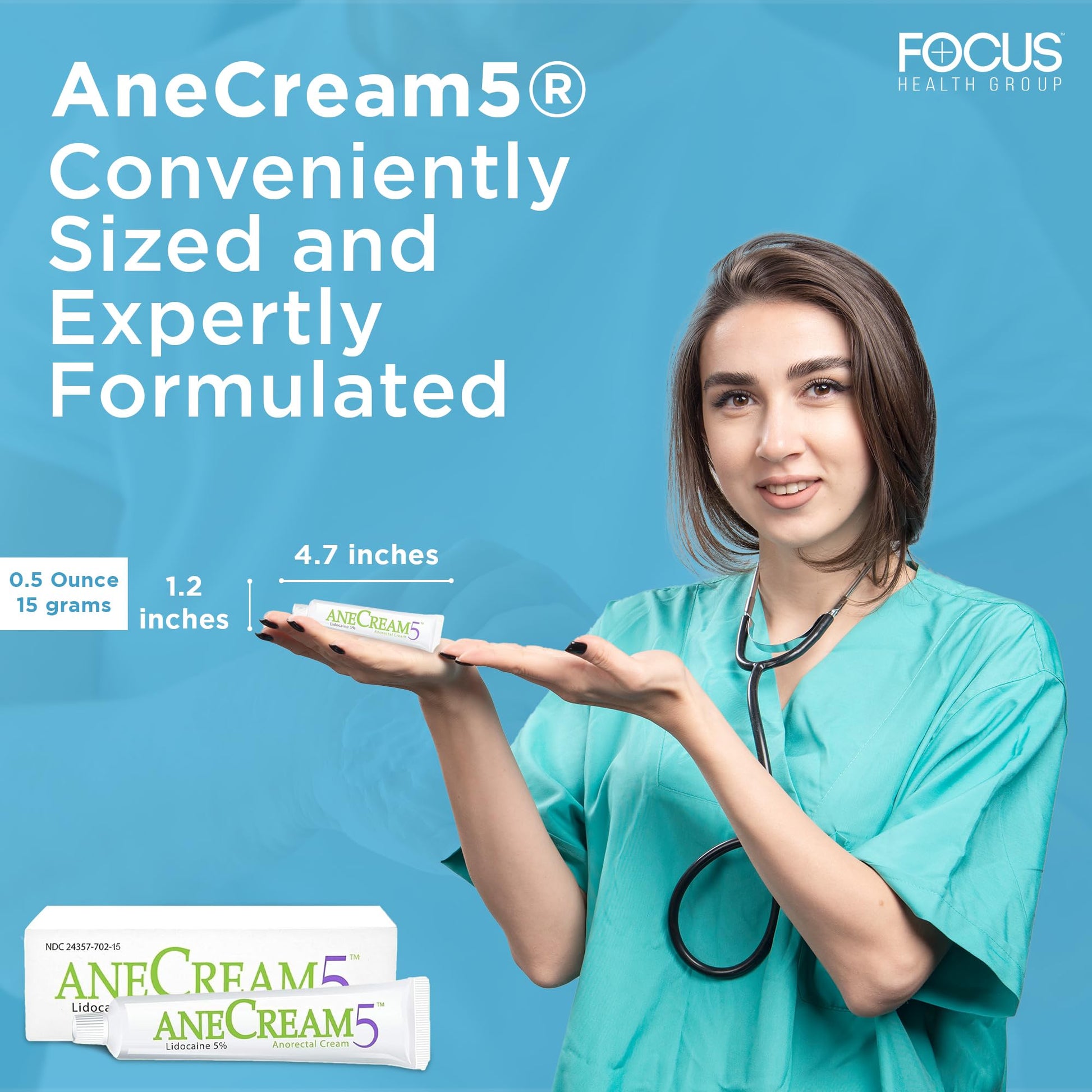 AneCream5-5% Lidocaine Numbing Cream - Maximum OTC Strength, Medical Grade Numbing Cream, Topical Anesthetic Lidocaine for Local & Anorectal Uses, Hemorrhoid Cream (0.5 oz/15 g) AneCream uk supplements