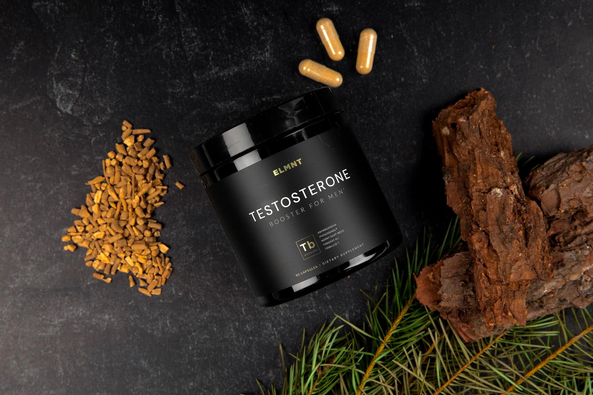21,800mg Testosterone Booster for Men 8X Strength w. Ashwagandha, Tongkat Ali TERRA ELMNT uk supplements