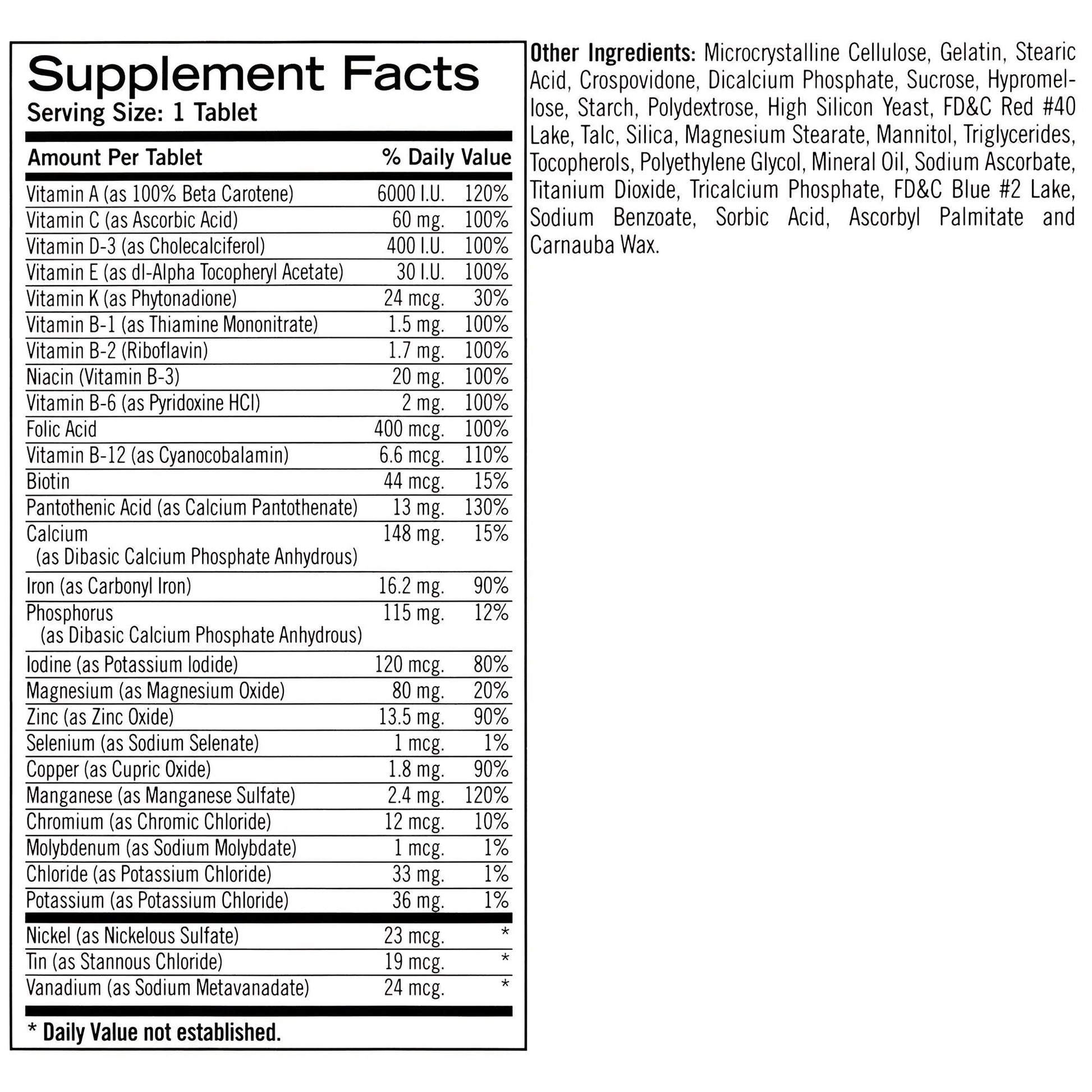 Geritol Multi-Vitamin Nutritional Support Tablets, Balance of 26 Essential Vitamins and Minerals, 100-Count Bottles (Pack of 2) Geritol uk supplements