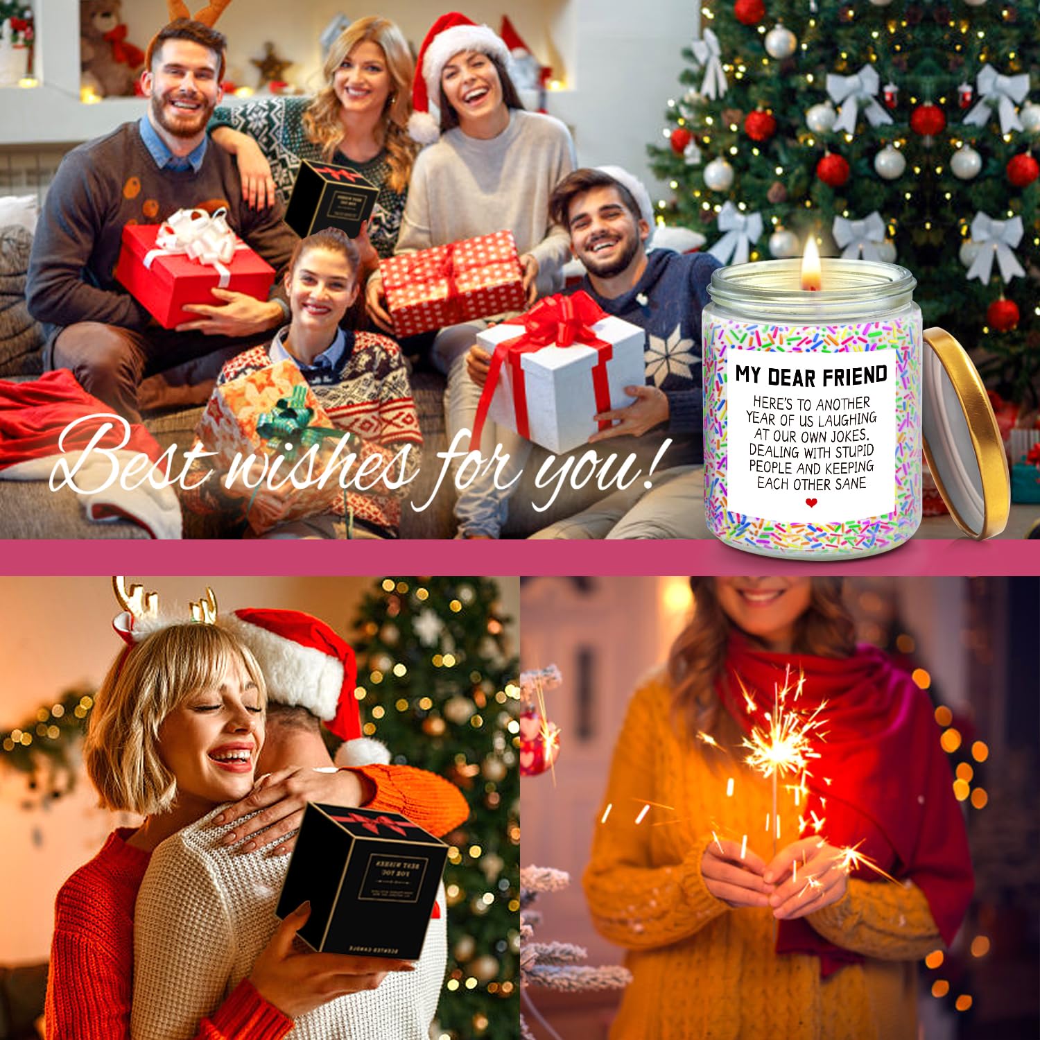 Birthday Gifts for Women, Happy Birthday Candle, Sister Birthday Gifts Ideas LOTICONA uk supplements
