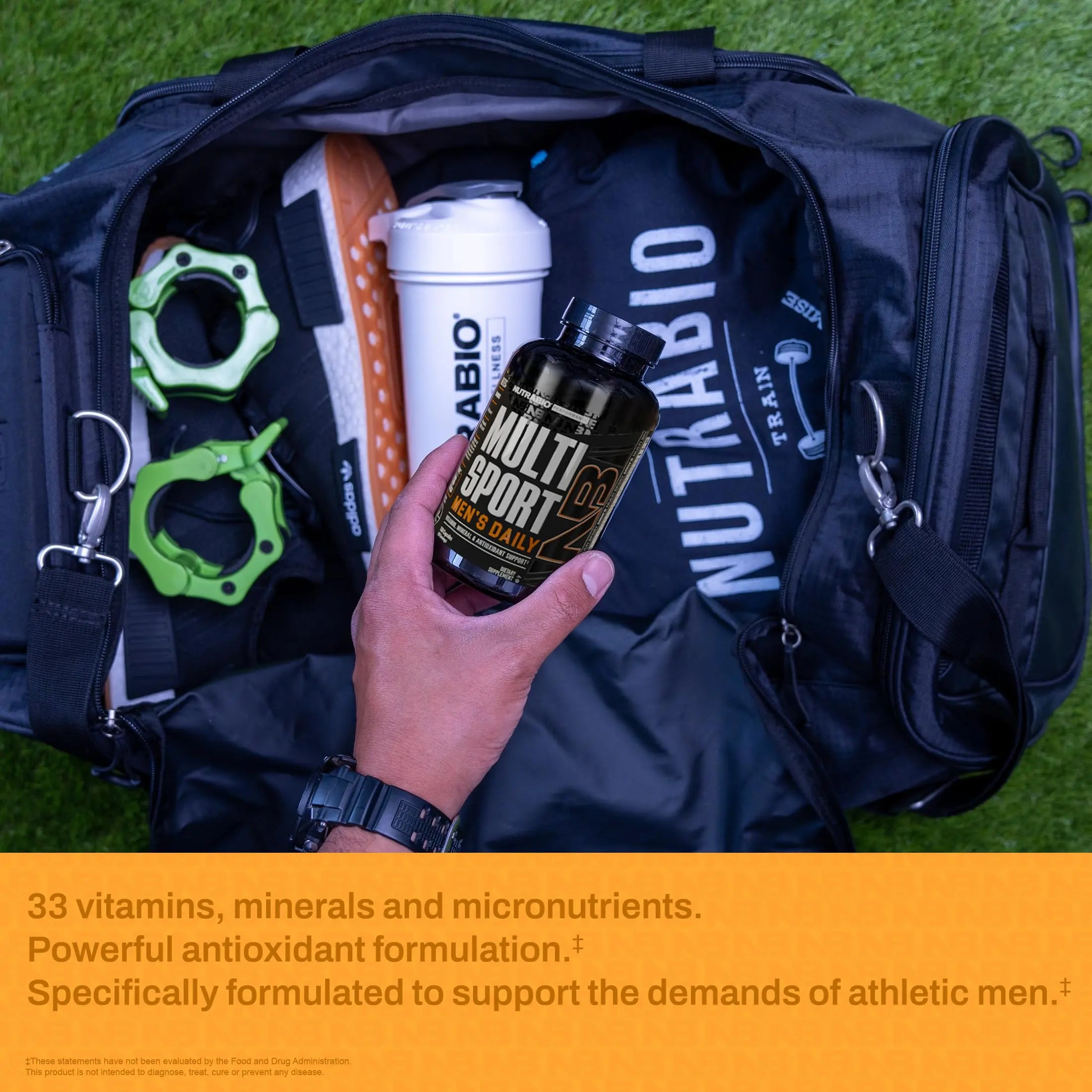 NutraBio Multisport for Men - Mens MultiVitamin - 33 Vitamins, Minerals, Micronutrients - Rich in Antioxidants NutraBio uk supplements