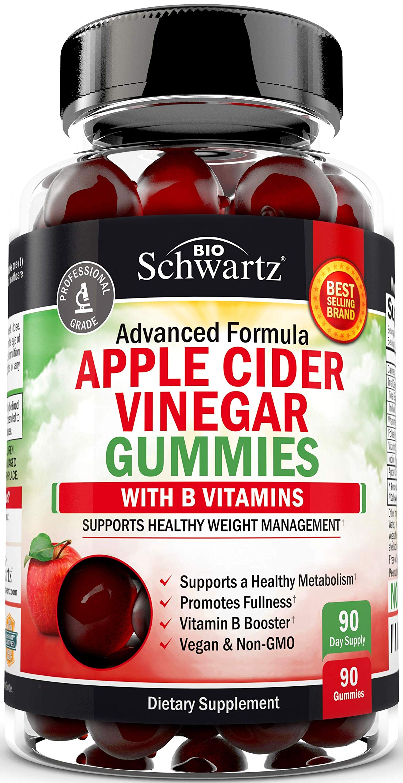 Apple Cider Vinegar Gummies for Weight Loss - ACV Gummies with The Mother BioSchwartz uk supplements