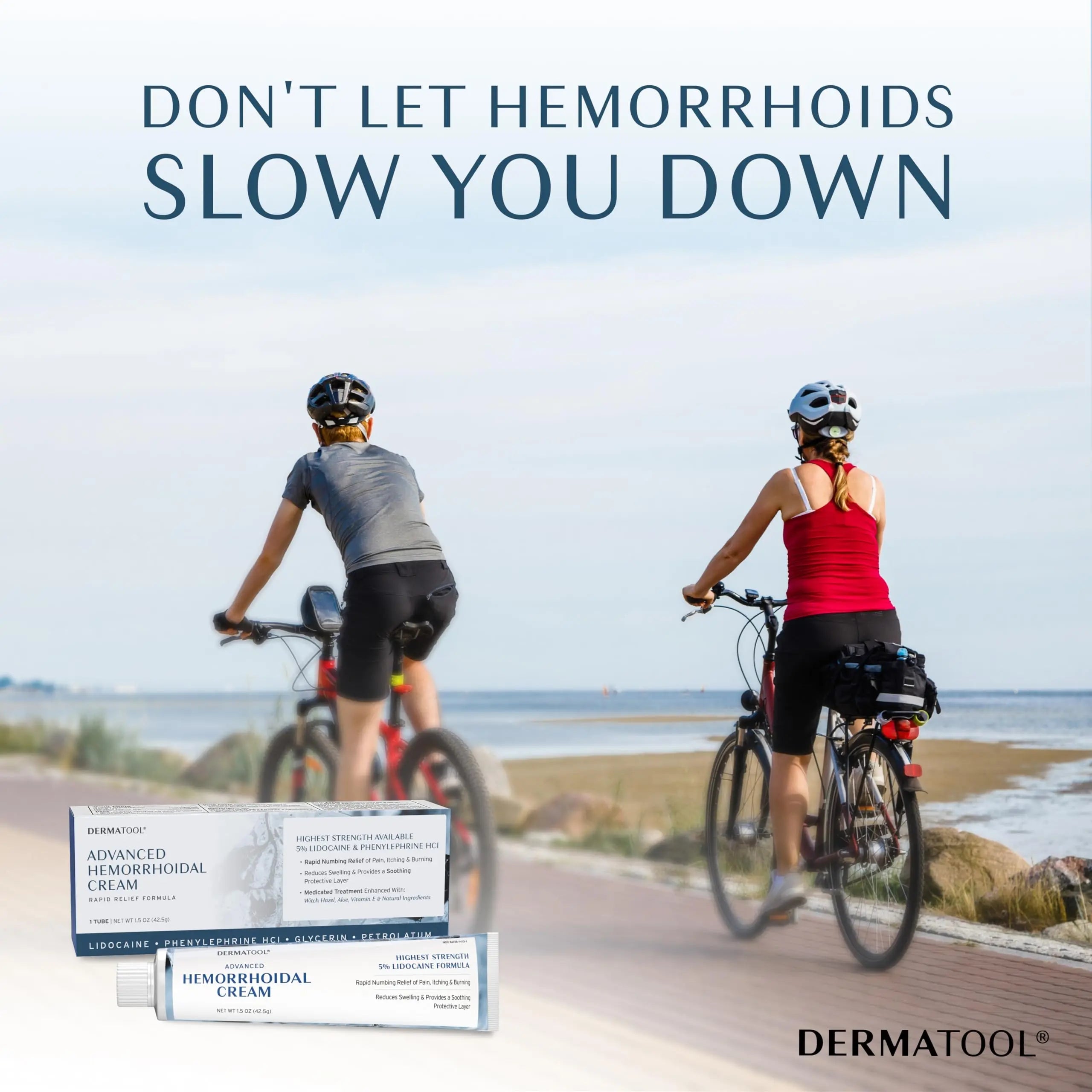 Hemorrhoid Treatment - Advanced Hemorrhoid Cream 5% Lidocaine & Phenylephrine - Hemorrhoid Shrinking Treatment - Rapid Relief of Pain, Swelling, Bleeding, Itching and Burning - Fissure & Hemorrhoids DERMATOOL uk supplements