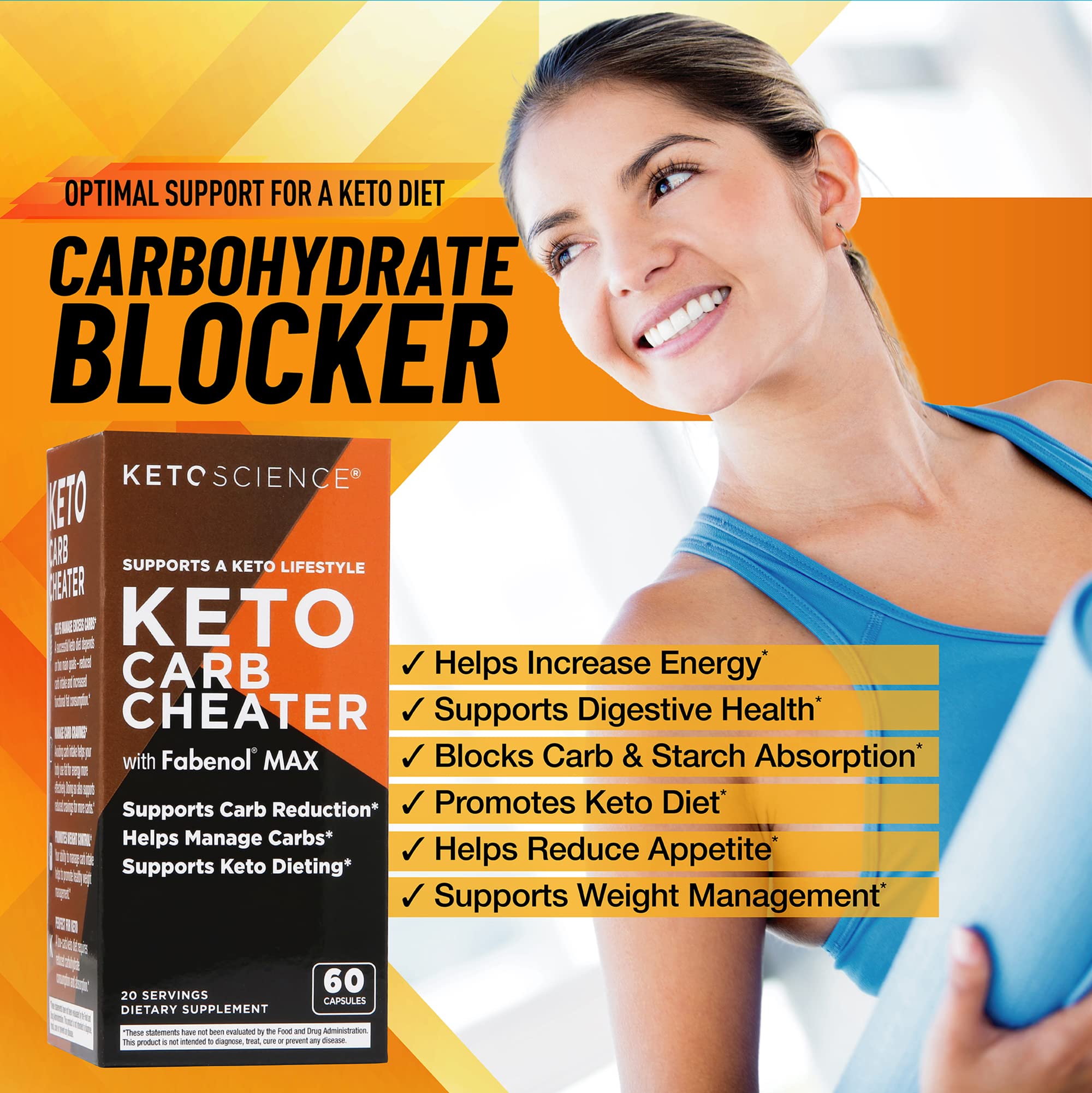 Keto Science Keto Carb Cheater, Supports Carb Reduction, Helps Manage Carbs, Supports Keto Science uk supplements