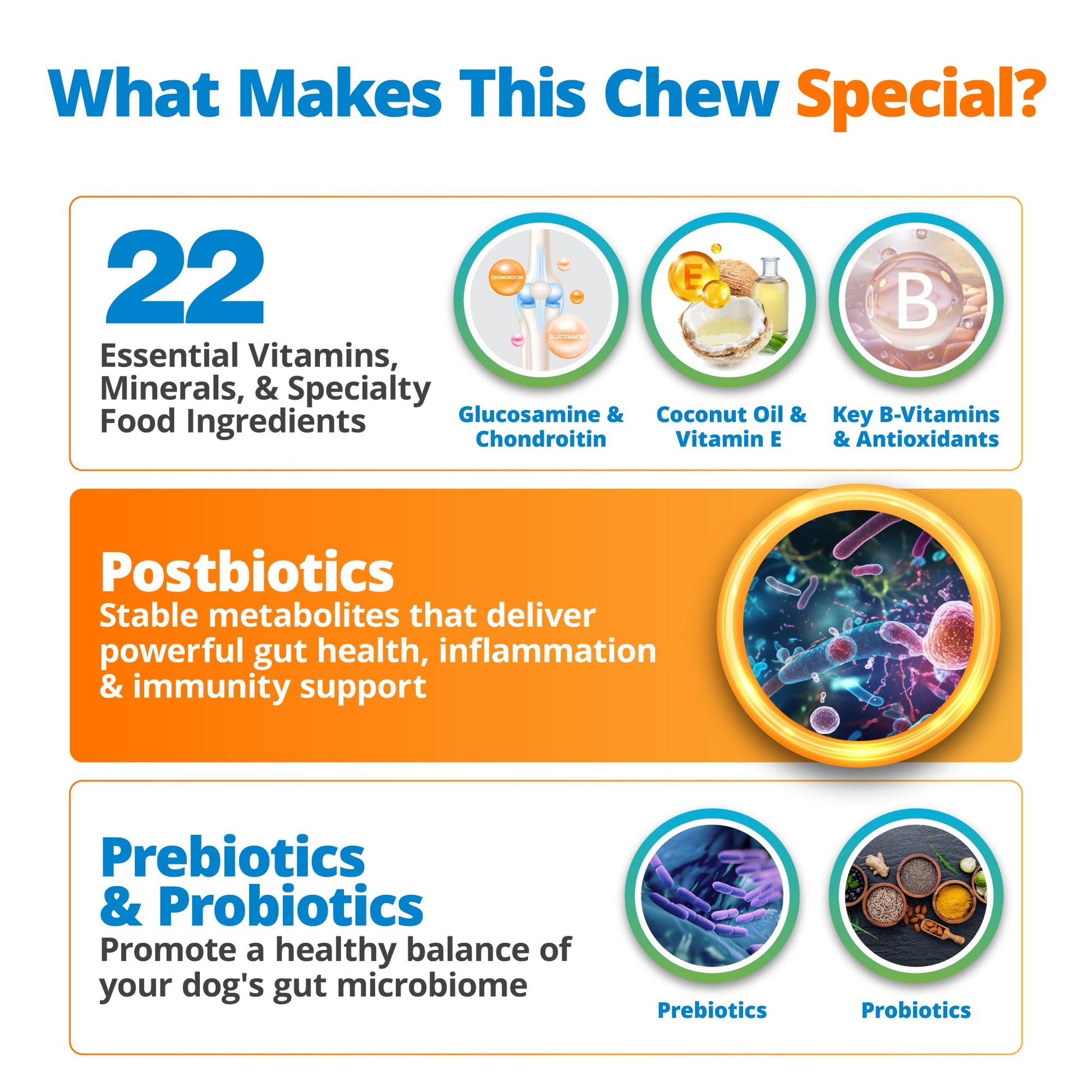 5Strands Dog Multivitamin Chews, 10-in-1, Vitamins & Postbiotics, All Ages & Breeds - Digestion, Brain, Organs, Heart, Mobility, Vision, Skin & Coat, Immunity - Dog Supplement (Peanut Butter, 90ct) 5Strands uk supplements