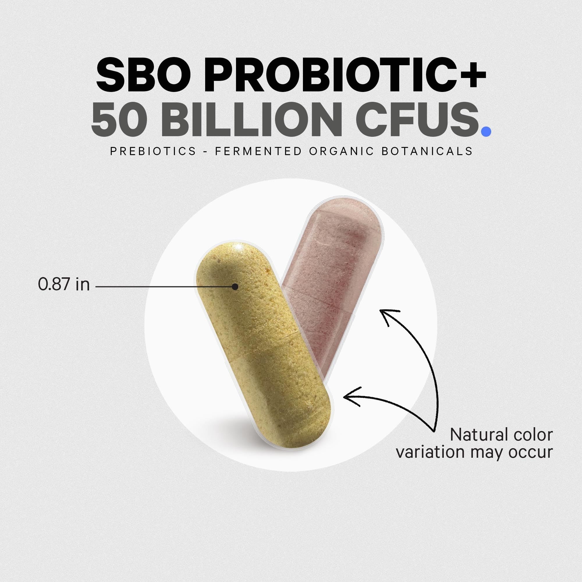 Codeage SBO Probiotics, 50 Billion CFUs Per Serving, Multi Strain Soil Based Organisms Blend and Organic Fermented Botanical Blend, Shelf-Stable, 90 Capsules Codeage uk supplements