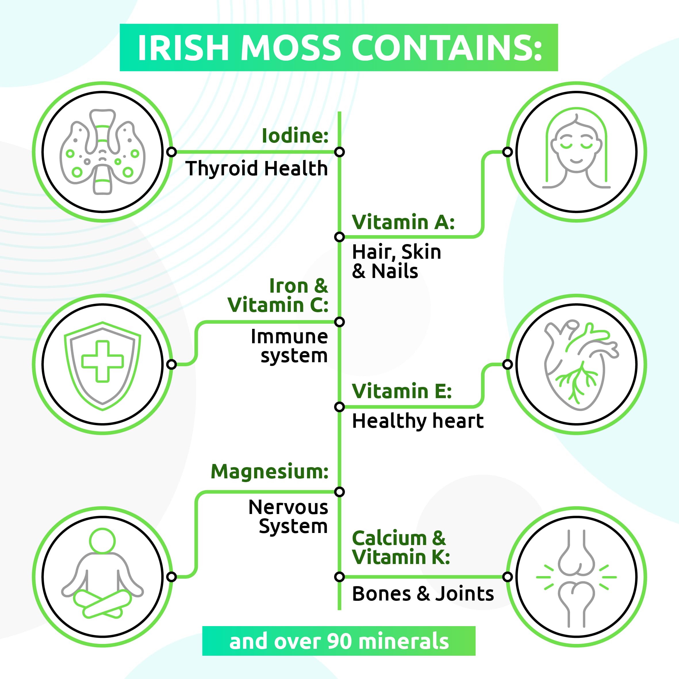 TrueSeaMoss Wildcrafted Irish Sea Moss Gel –7 Flavors- Nutritious Organic Raw TrueSeaMoss uk supplements