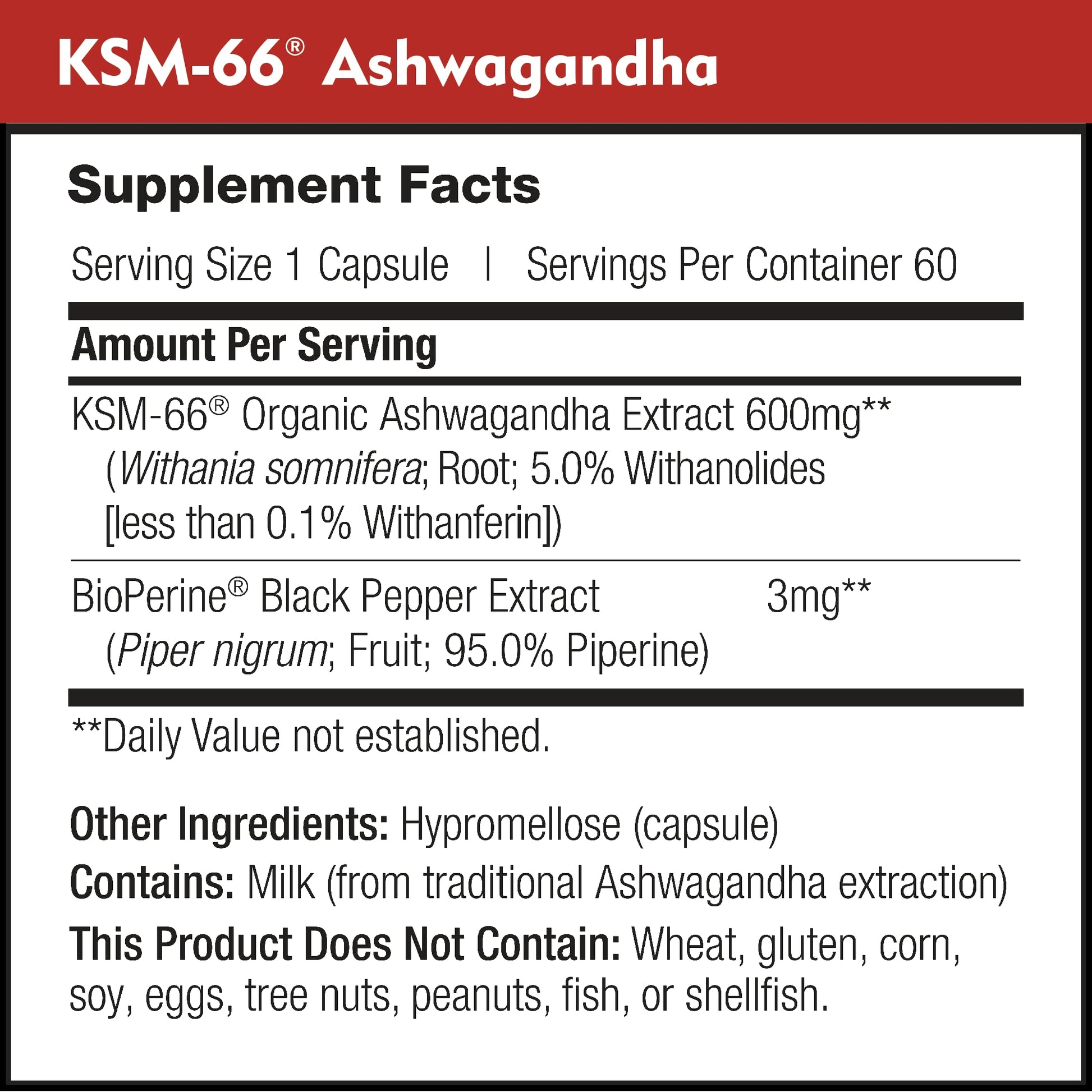 DailyNutra KSM-66 Ashwagandha 600mg Organic Root Extract - High Potency Supplement DailyNutra uk supplements