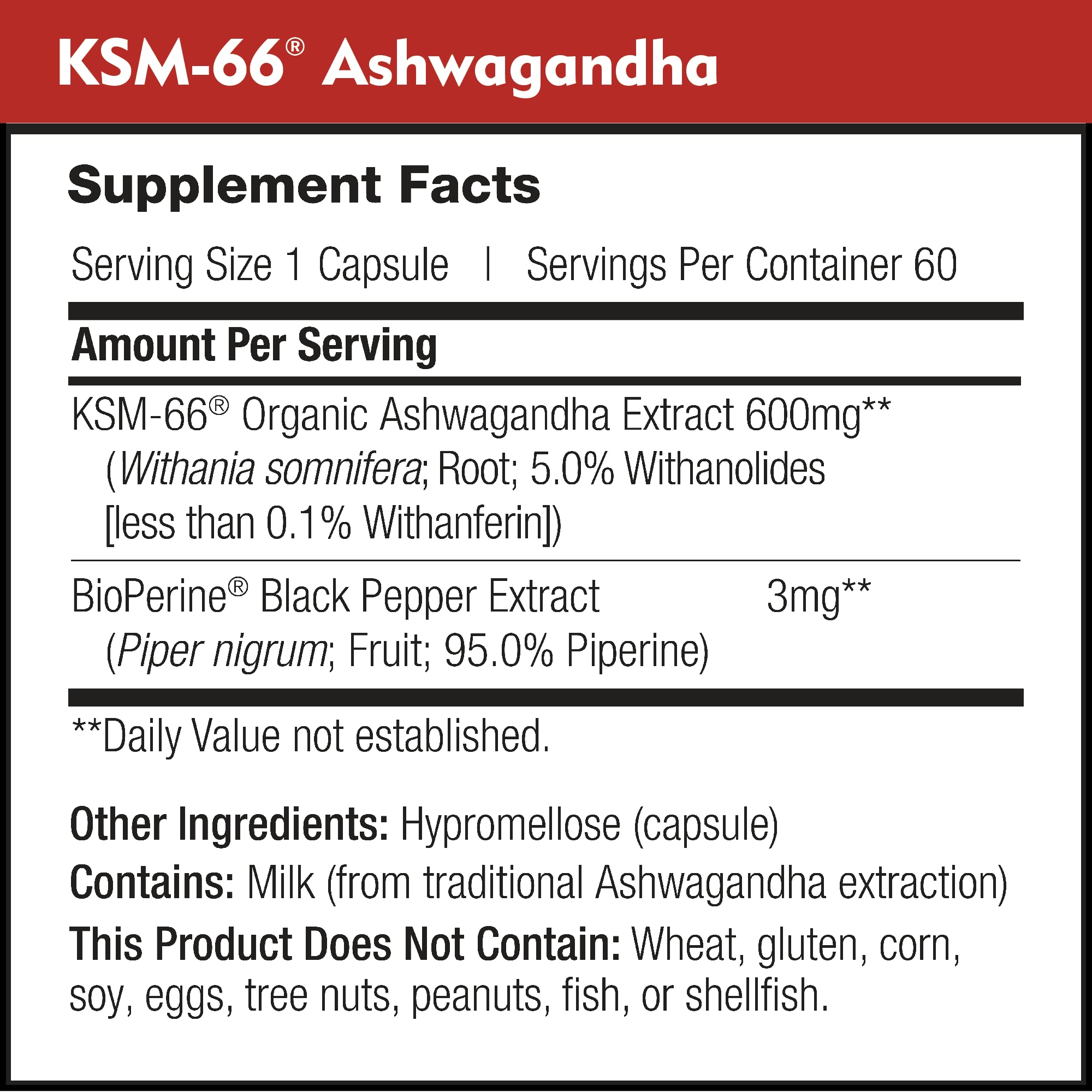 DailyNutra KSM-66 Ashwagandha 600mg Organic Root Extract - High Potency Supplement DailyNutra uk supplements