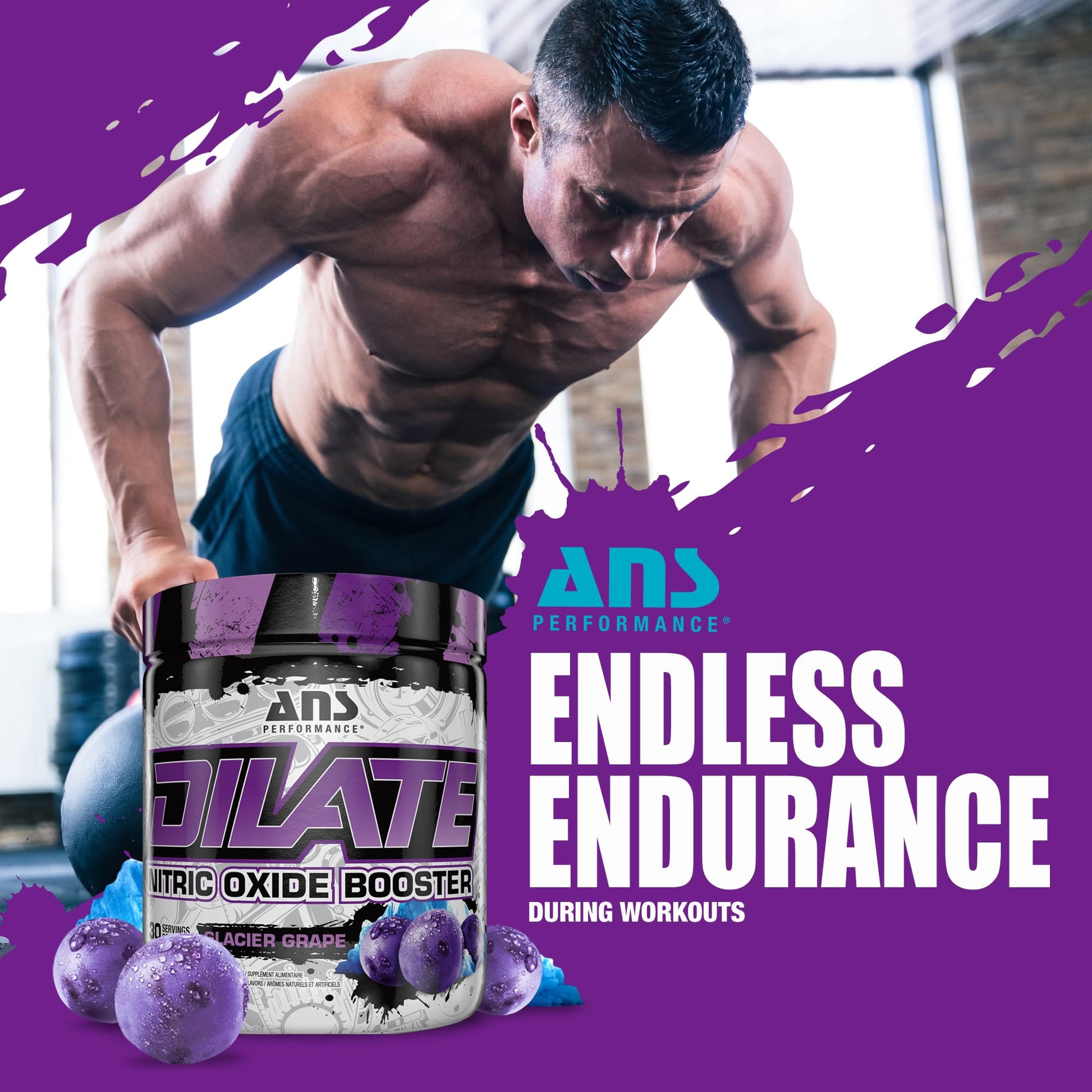 ANS Performance Dilate Pump PreWorkout Powder - Dietary Supplement - Maximizes ANS Performance uk supplements