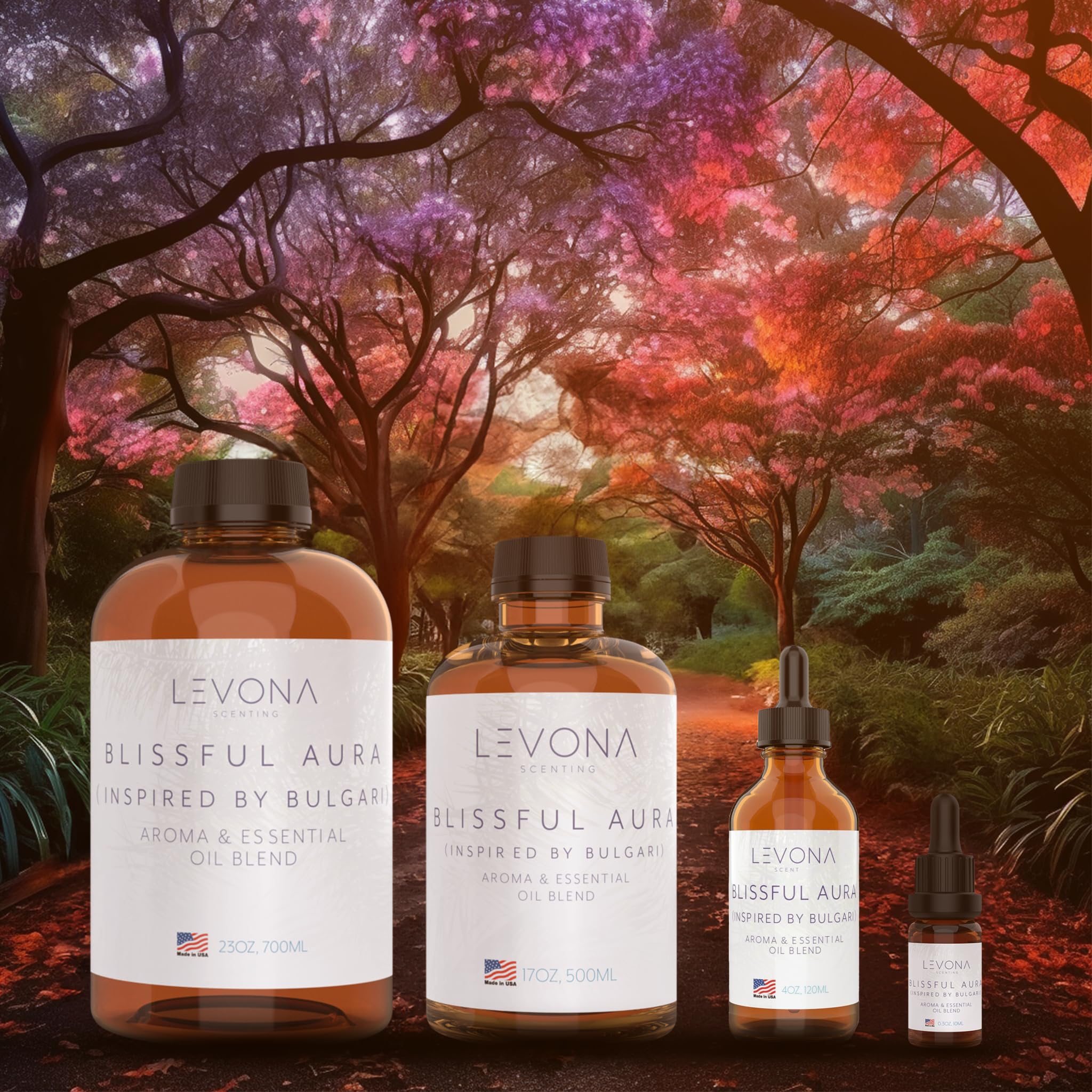 Levona Scent Essential Oils for Diffuser: Blissful Aura Inspired by Bulgari with Notes of Amber LEVONA SCENT uk supplements