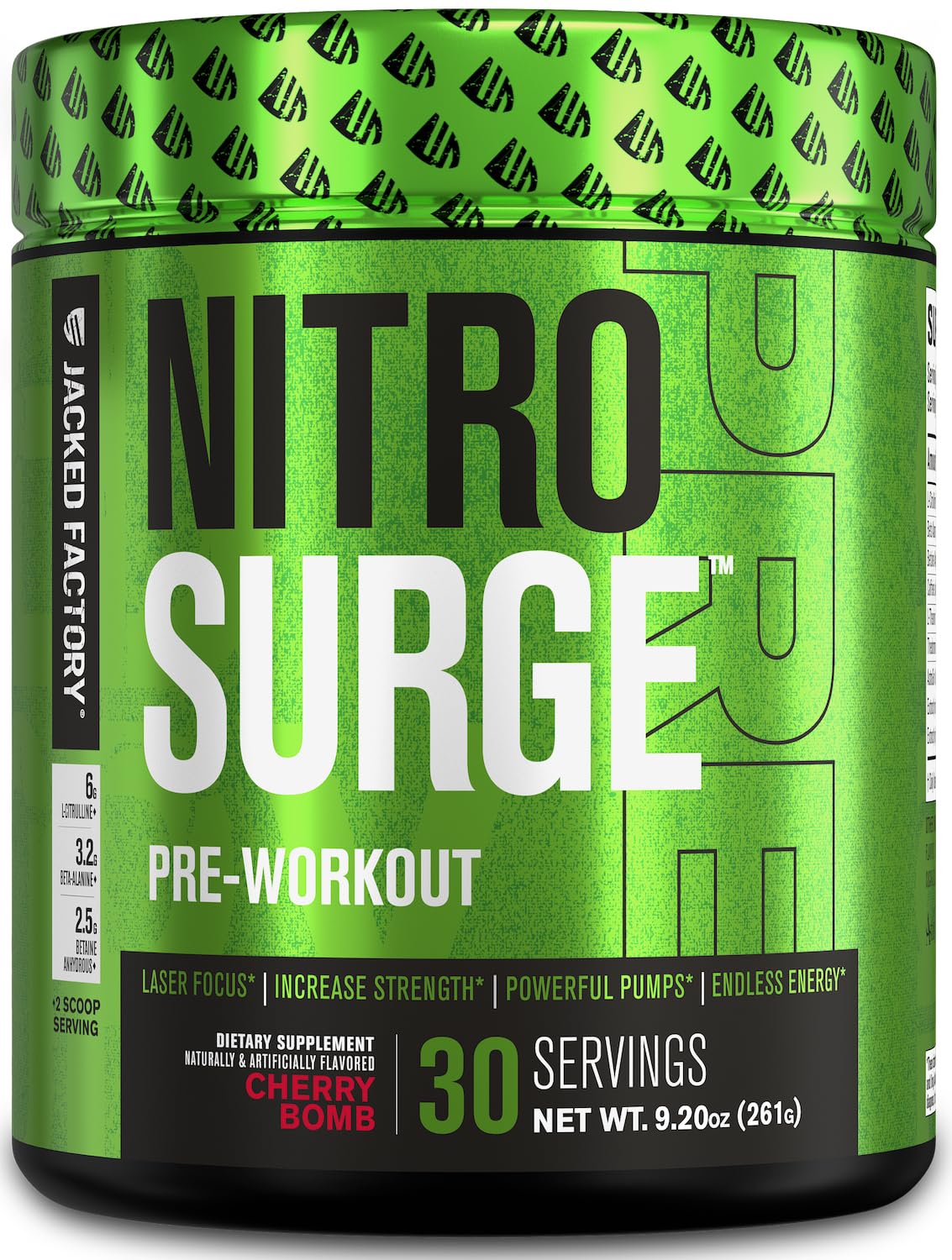 NITROSURGE Pre Workout Supplement - Endless Energy, Instant Strength Gains Jacked Factory uk supplements