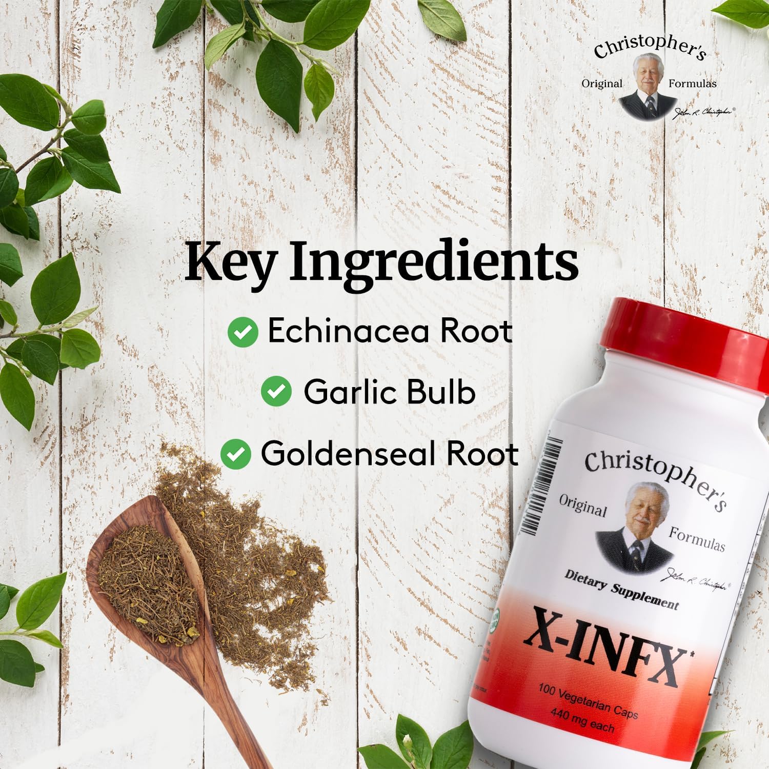 Christopher's Original Formulas X-INFX Formula, Natural Immune Support, 100 Caps Christopher's Original Formulas uk supplements