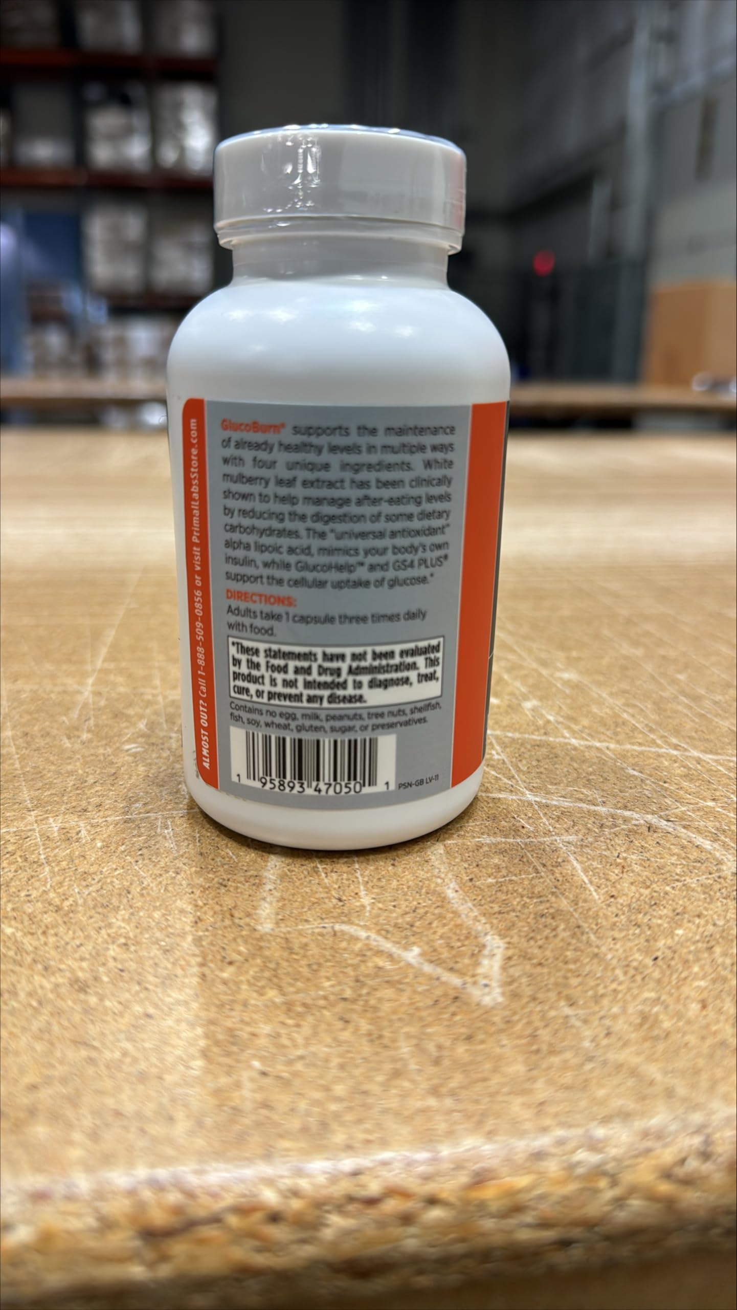 Primal Labs GlucoBurn Support Supplement with White Mulberry Leaf Extract and Alpha Lipoic Acid, 90 Veg capsules Primal Labs uk supplements