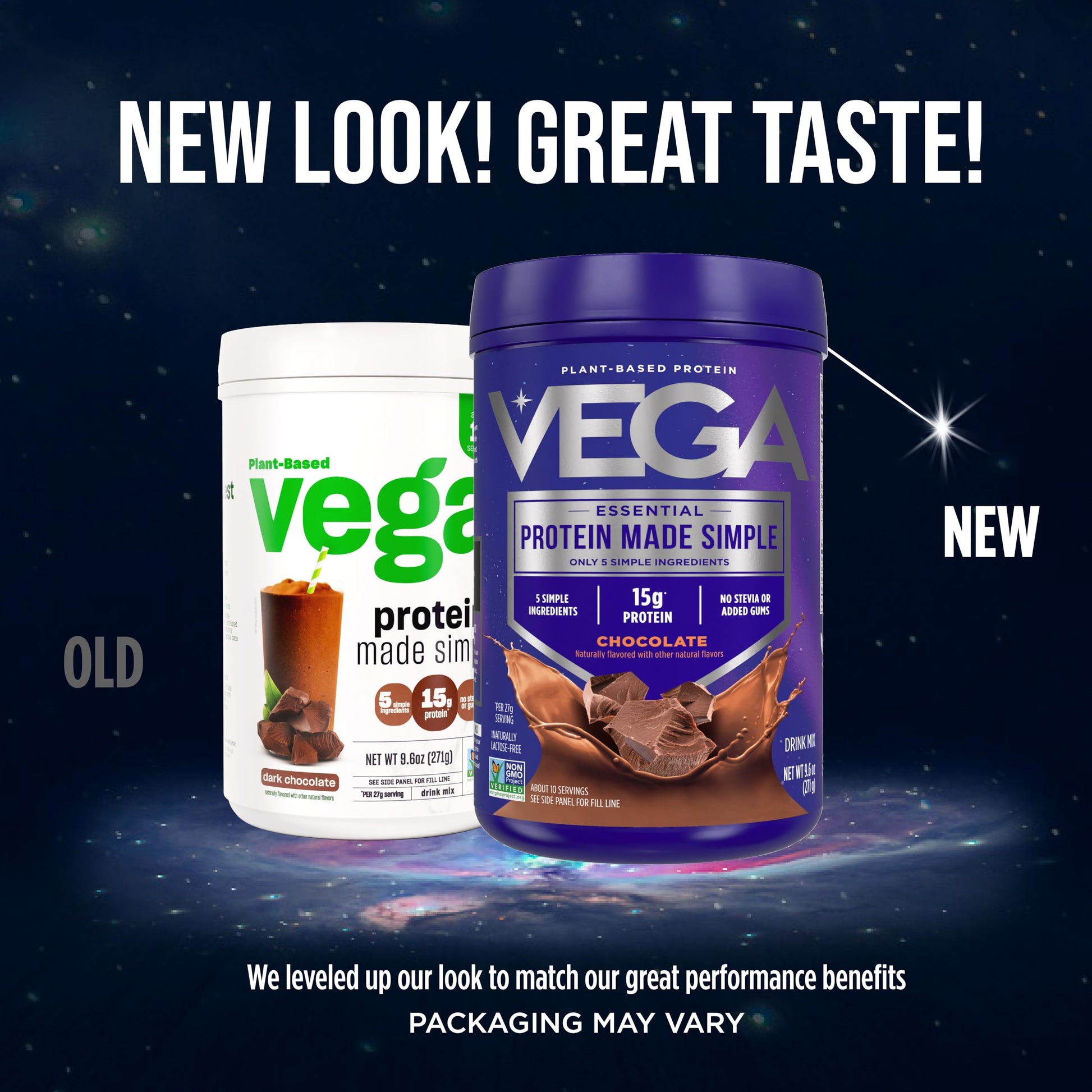 Vega Protein Made Simple - 15g Plant-Based Pea Protein, Chocolate, 10 Servings, Stevia Free, No Artificial Sweeteners or Gums, Non-GMO, Gluten Free, Dairy Free, 9.6oz (Packaging May Vary) Vega uk supplements