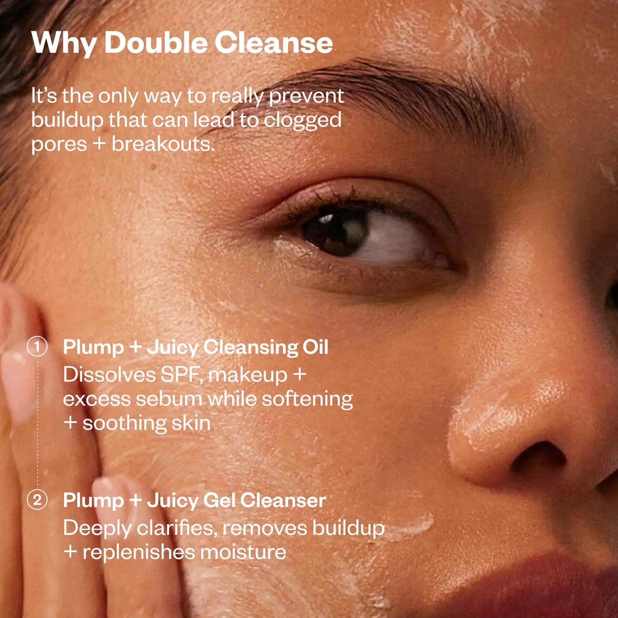 Kosas Mini Plump + Juicy Double Cleansing System — Botanical Oil Cleanser + Gel Cleanser Set, Soap & Sulfate Free, Hydrating Makeup Remover for All Skin Types Kosas uk supplements