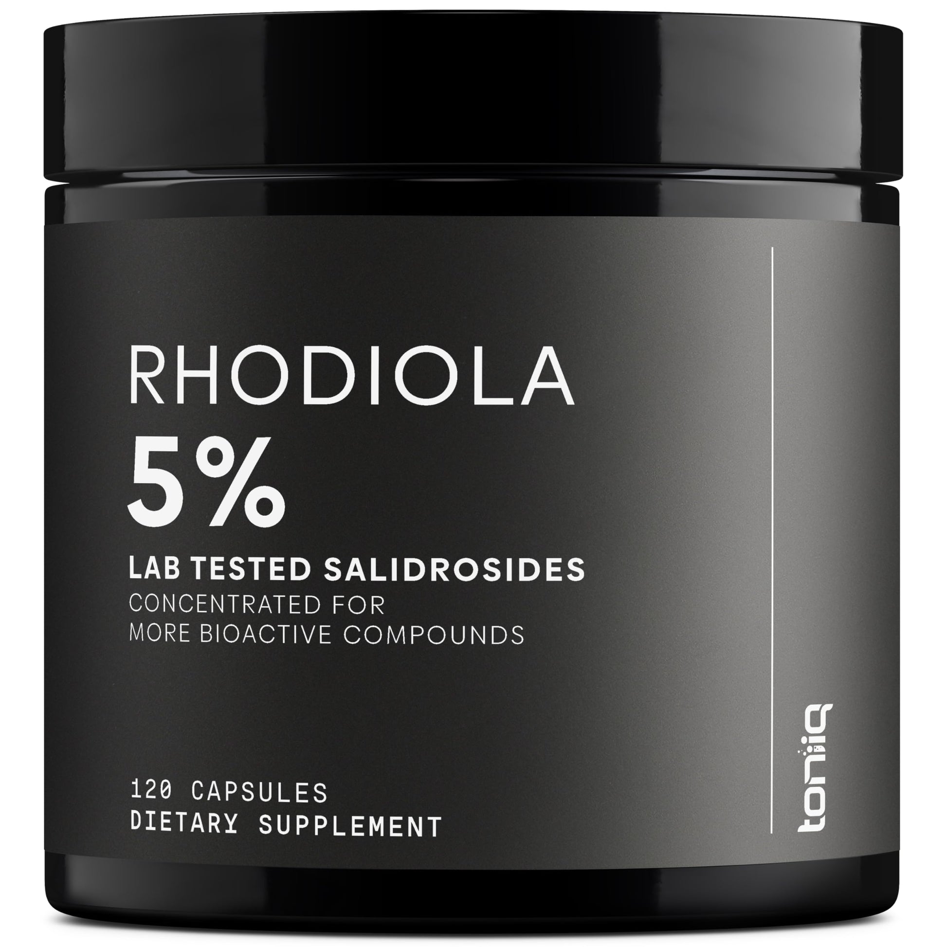 Toniiq Triple-Strength 600mg Rhodiola Rosea - 120 Capsules - 5% Salidroside Concentrated Extract - Highly Purified and Bioavailable Toniiq uk supplements
