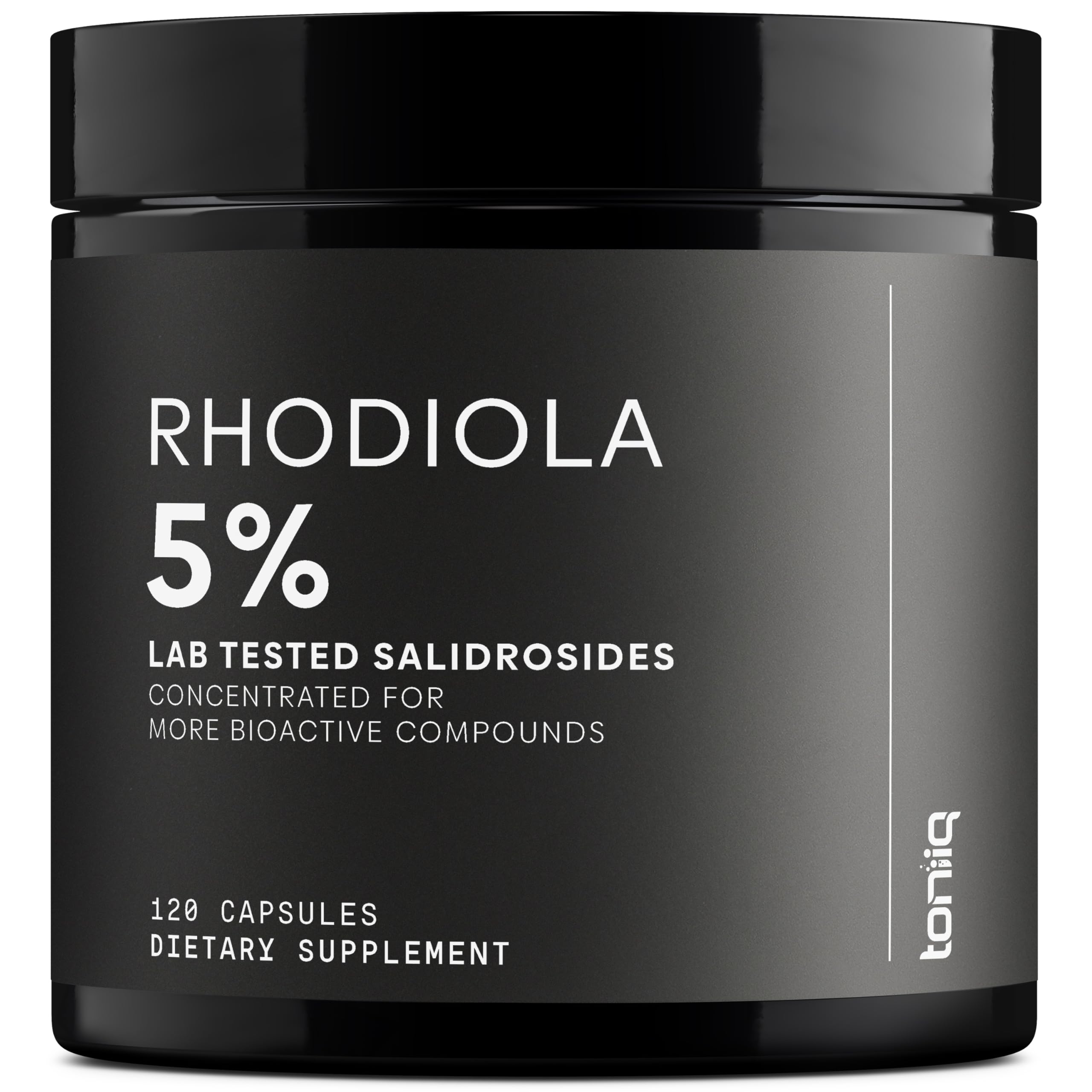 Toniiq Triple-Strength 600mg Rhodiola Rosea - 120 Capsules - 5% Salidroside Concentrated Extract - Highly Purified and Bioavailable Toniiq uk supplements