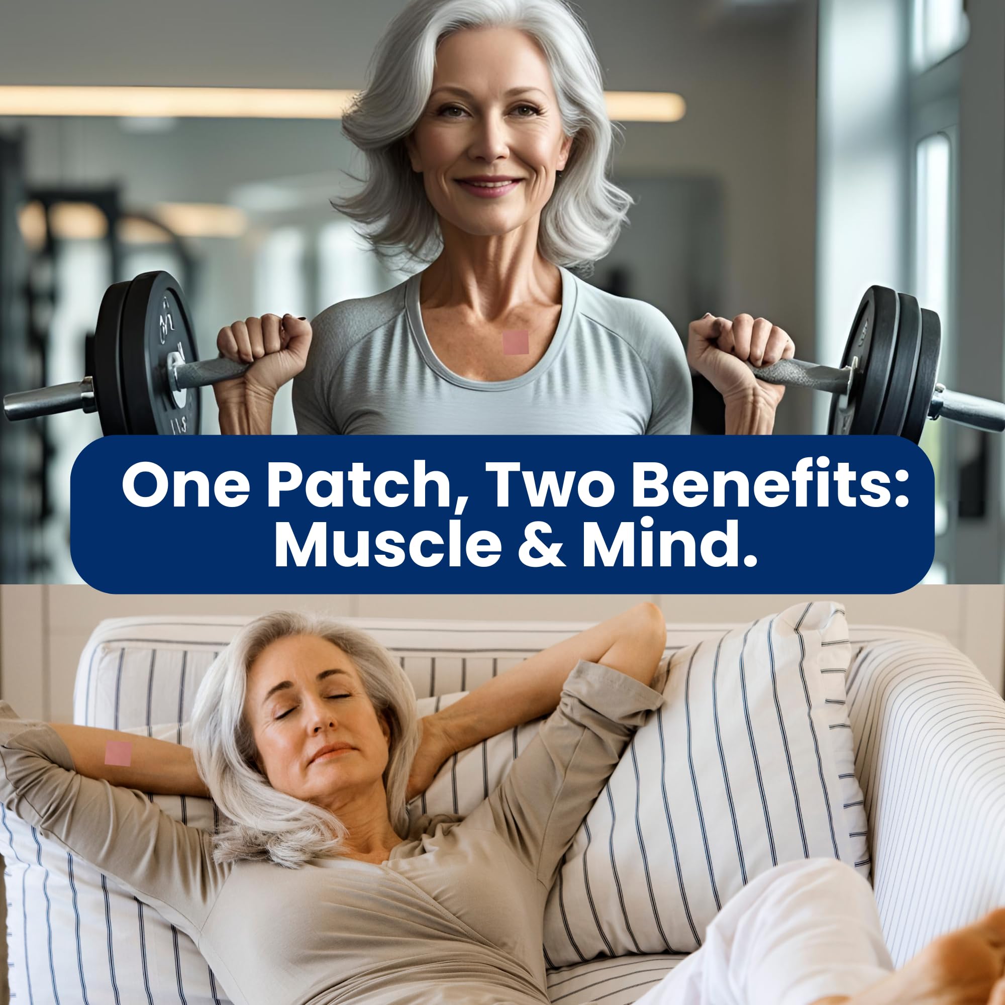 Magnesium Patches for Men and Women - Sleep Support & Relaxation, Muscle Recovery, Nerve Function - USA Made - 30 Premium Fast-Acting, Slow-Release Patches - Live To Shine Live To Shine uk supplements