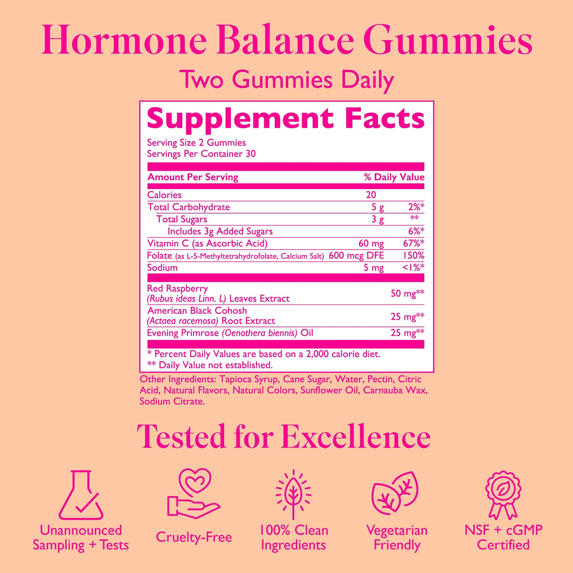 Amy Suzanne Hormone Balance Gummies for Women - Hormone Harmony for Mood, Energy, Bloating - Hormonal PMS, Perimenopause & Menopause Support - Red Raspberry Leaf & Black Cohosh - 60 Gummy Supplements Amy Suzanne uk supplements