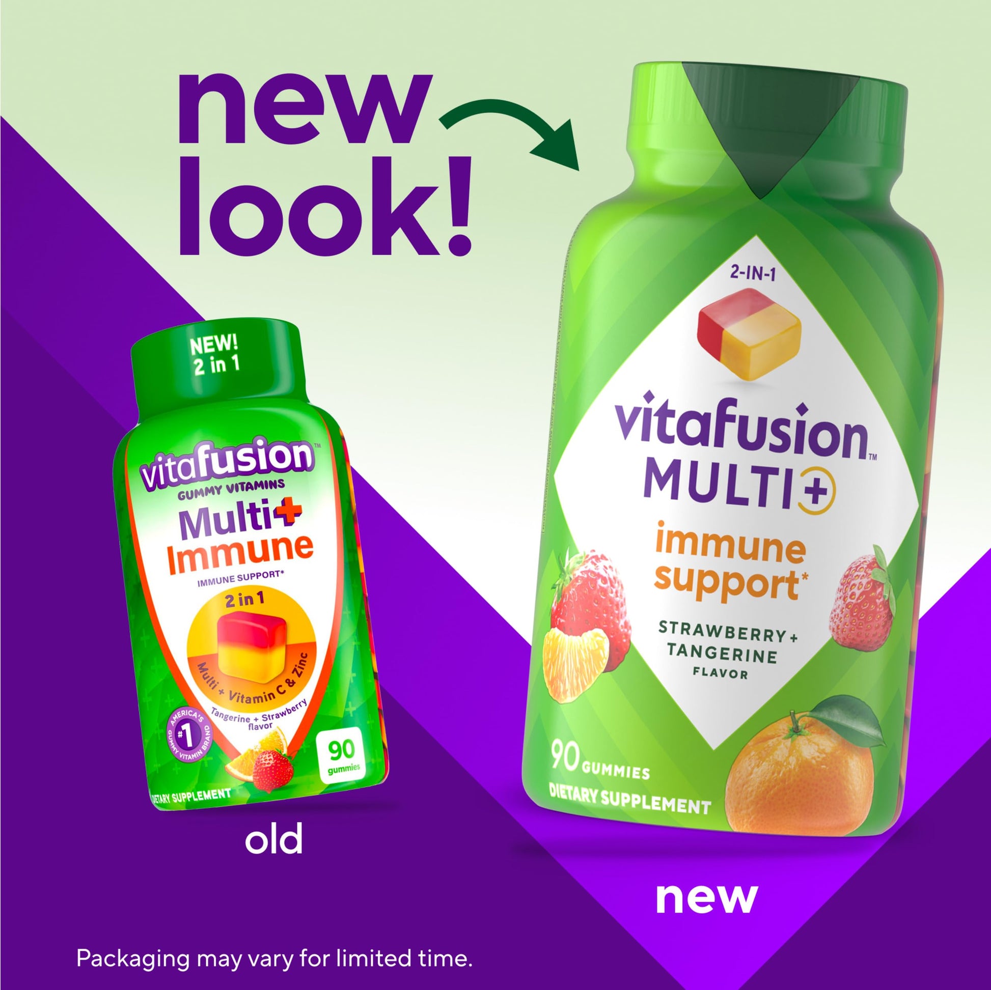 Vitafusion Multi+ Immune Support* – 2-in-1 Benefits & Flavors – Adult Gummy Vitamins with Vitamin C, Zinc Vitafusion uk supplements