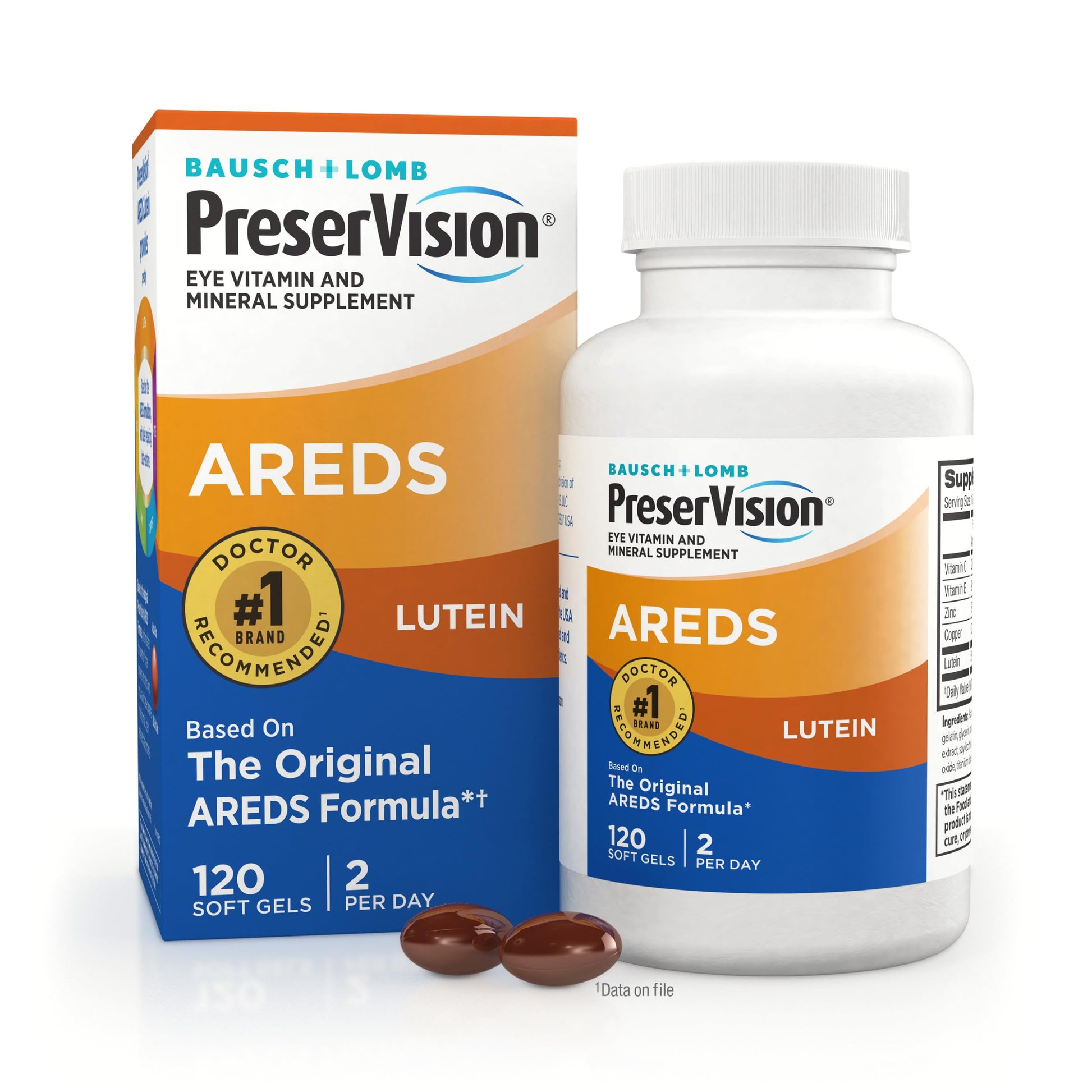 PreserVision AREDS Eye Vitamins, #1 Eye Doctor Recommended Brand, Multivitamin with Lutein, Vitamins C & E, Zinc, and Copper Supplements, 120 Softgels PreserVision uk supplements