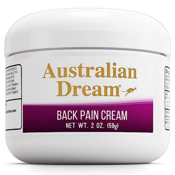Australian Dream Back Pain Cream - Soothing, Non-Greasy Muscle Pain Relief Cream - Good for Neck, Back, Body, or Muscle Aches - 2 oz Jar Australian Dream uk supplements