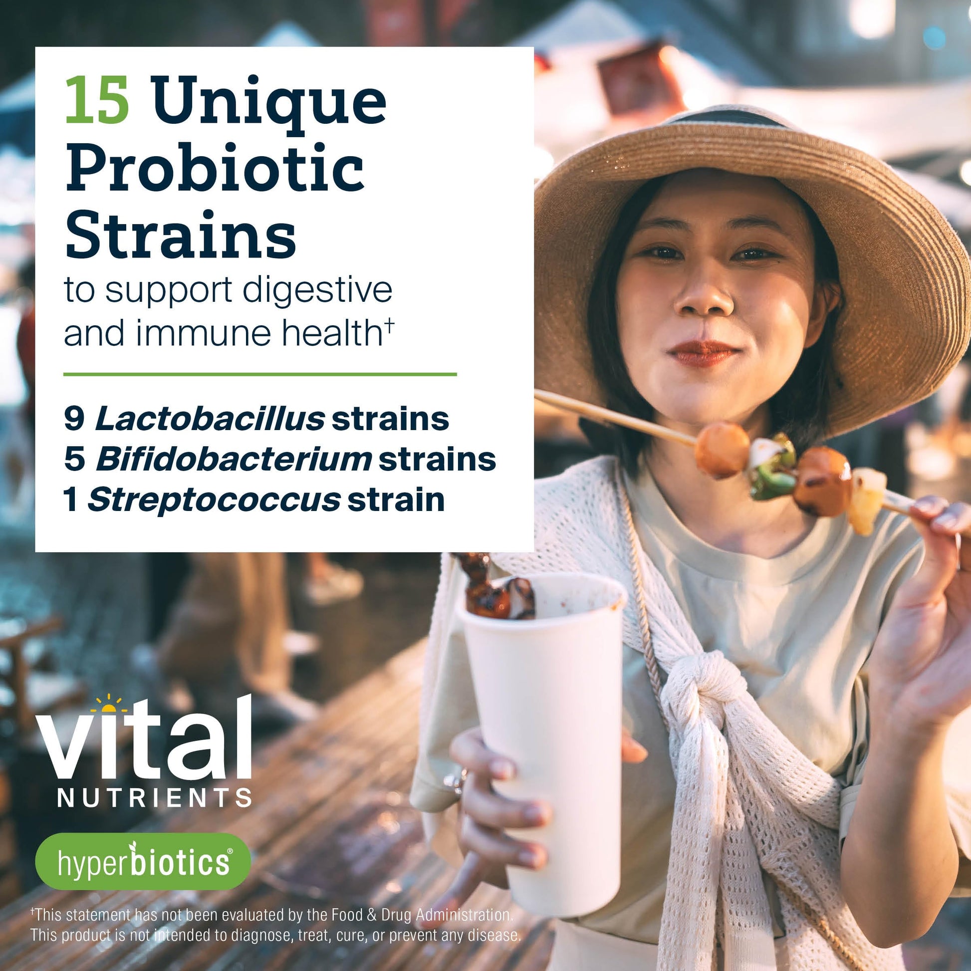 Hyperbiotics Vital Nutrients Pro-15 Advanced Probiotics for Women and Men | 15 Strains + Kiwifruit | Clinically Studied Daily Probiotics for Digestive Health, Gas, & Bloating | 30 Vegan Tablets Hyperbiotics uk supplements